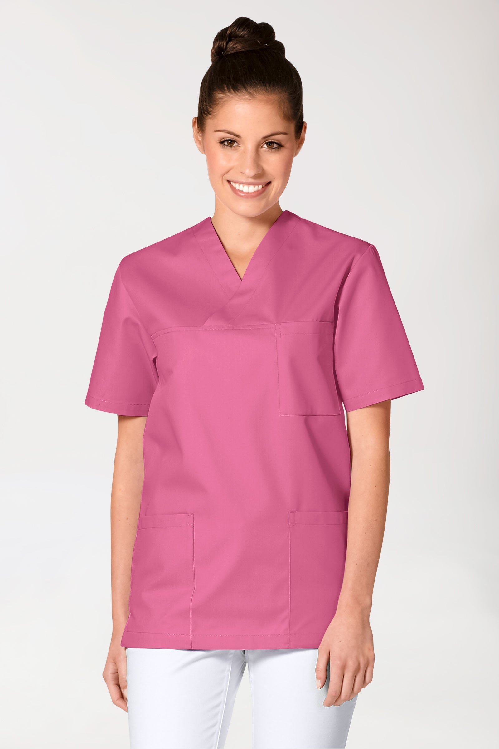 JUST STRONG Schlupfkasack Unisex - V-Ausschnitt rosenholz