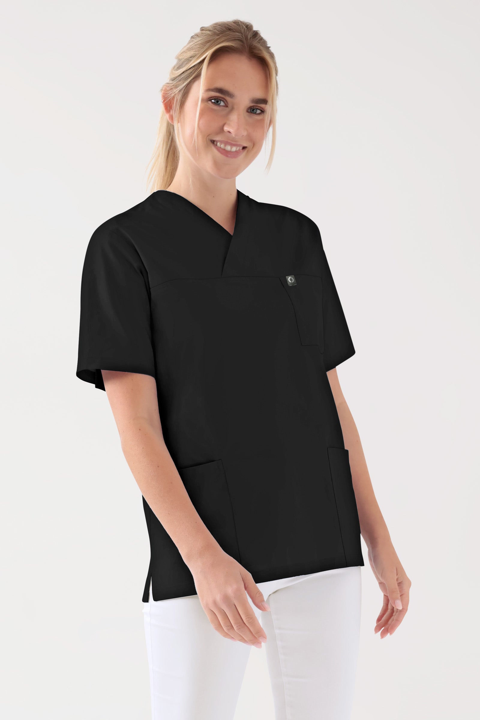 Baumwolle Schlupfkasack Unisex - Doppelpack schwarz