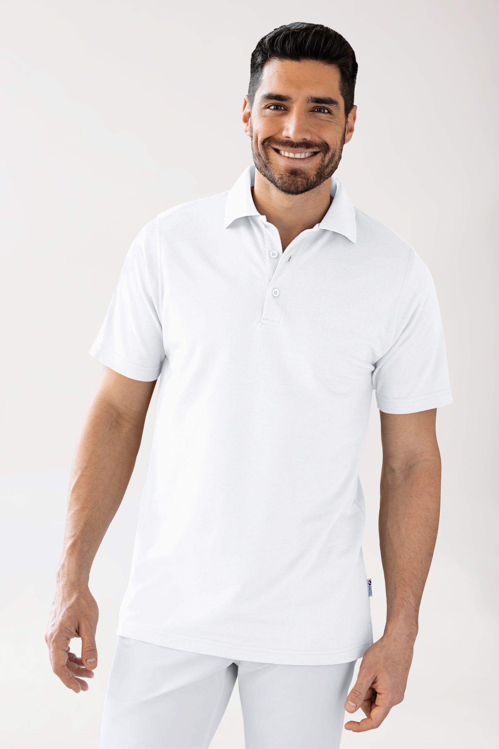 CORE Shirt Unisex - Polokragen weiß