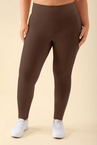 KAERE Leggings Damen - super elastisch coffee