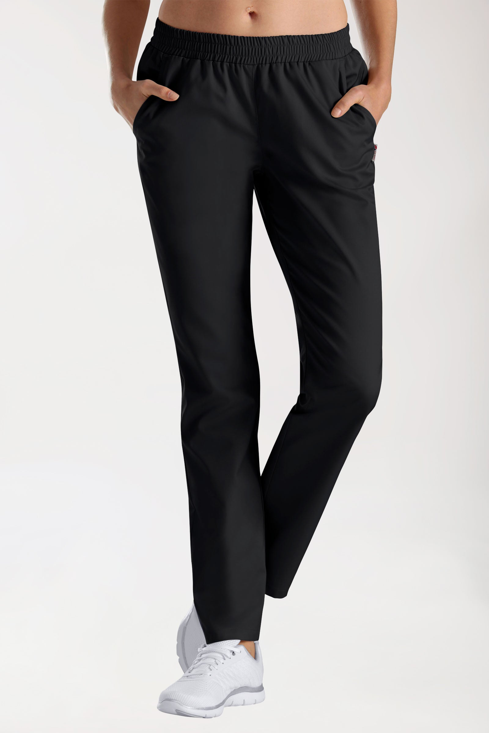 CORE Hose Damen - leicht vertiefter Bund schwarz