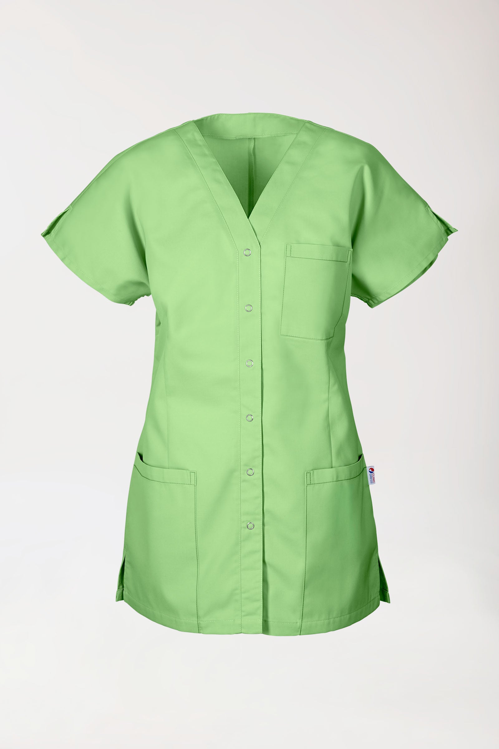 JUST STRONG Kasack Damen - durchgeknöpft apfelgrün