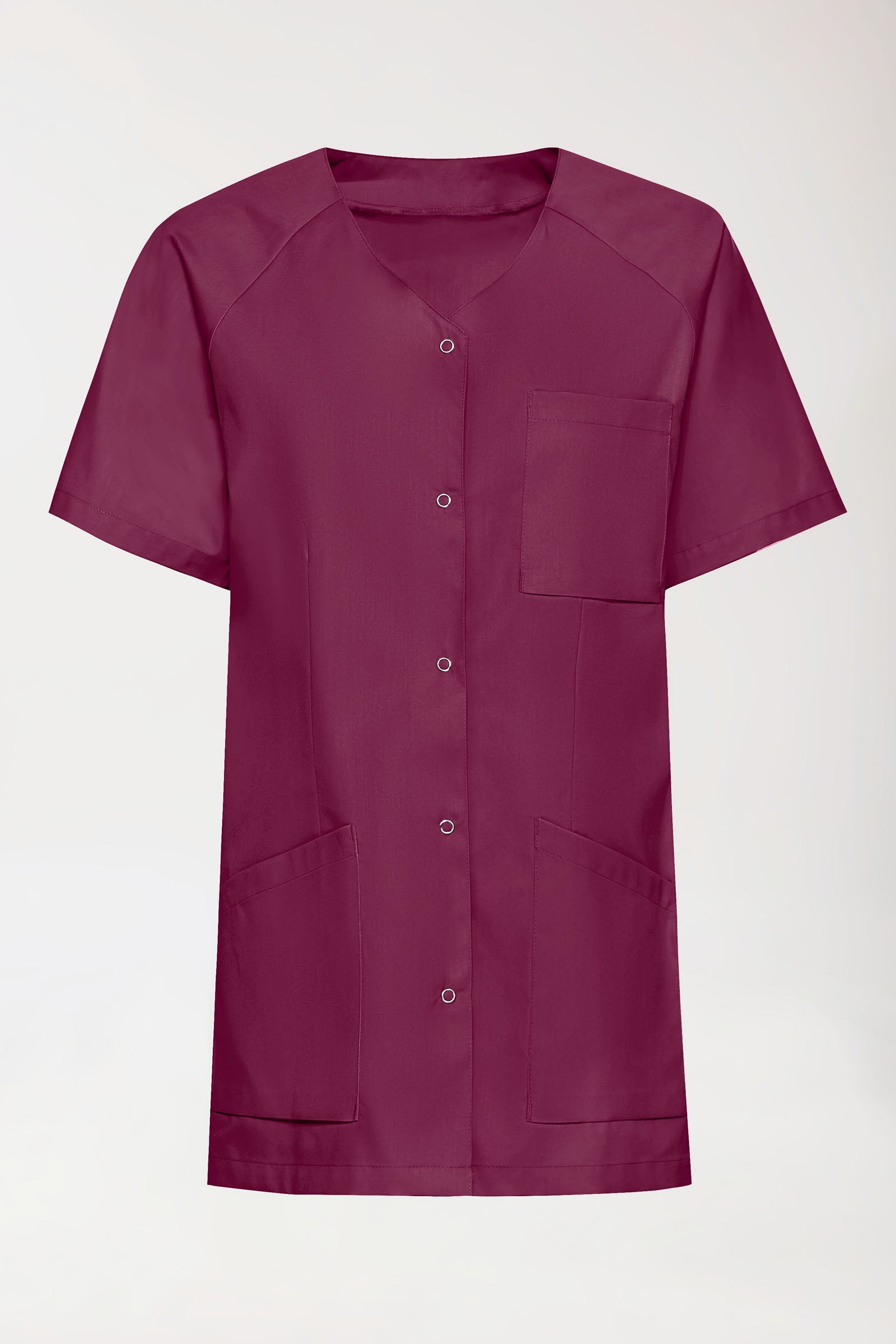 DER Kasack-Kasack Damen - durchgeknöpft berry, Vorderansicht