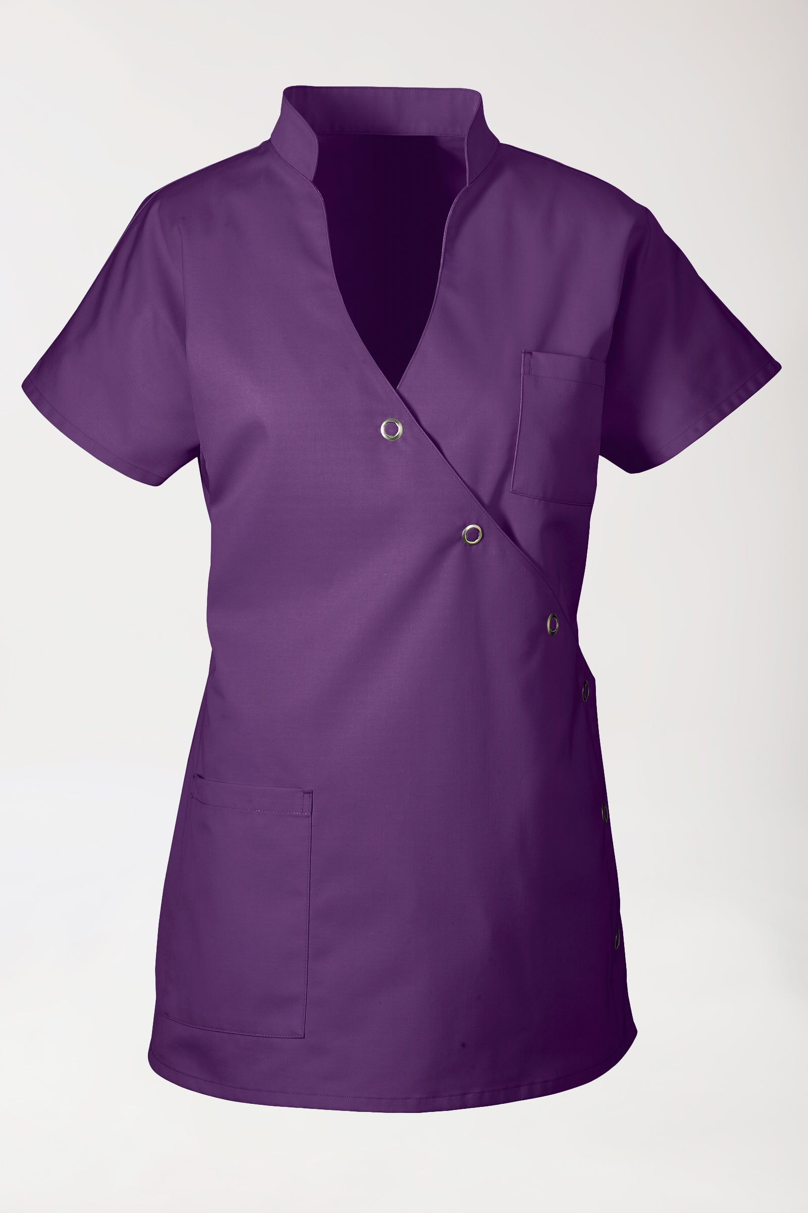 JUST STRONG Kasack Damen - Druckknopfleiste lila