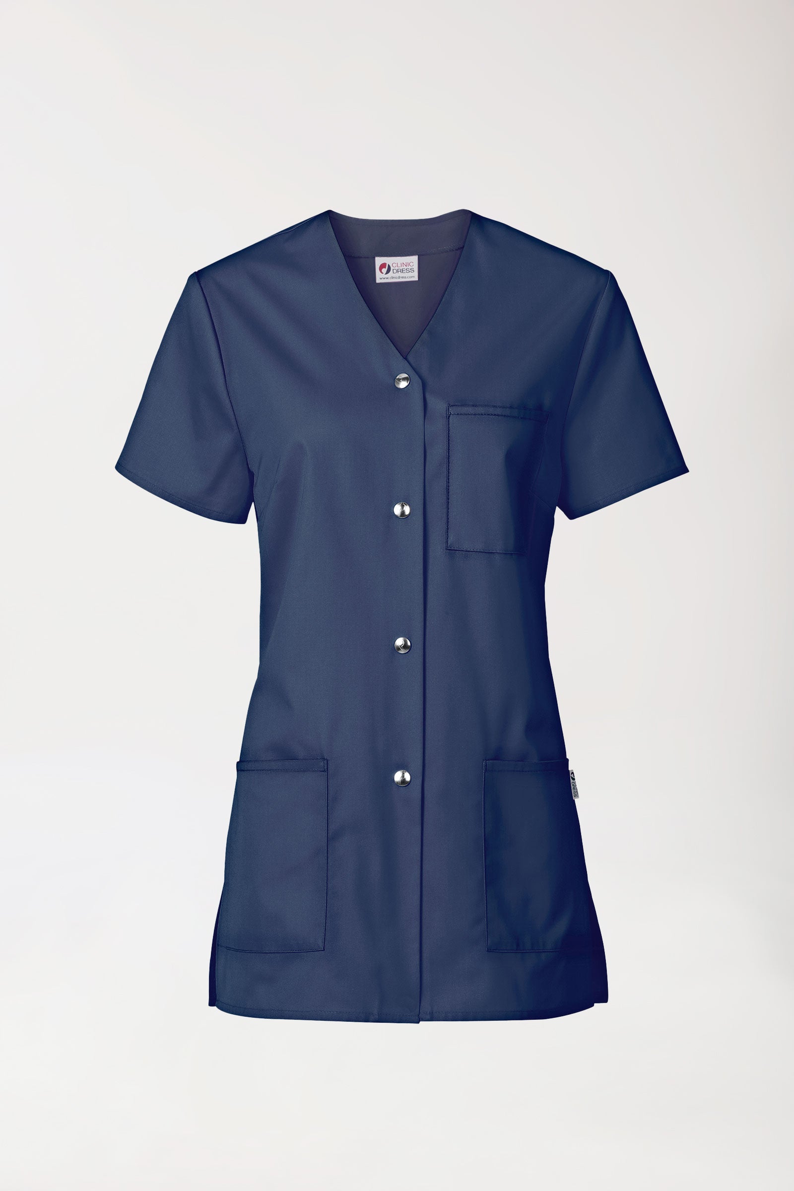 Beauty Kasack Damen - durchgeknöpft navy