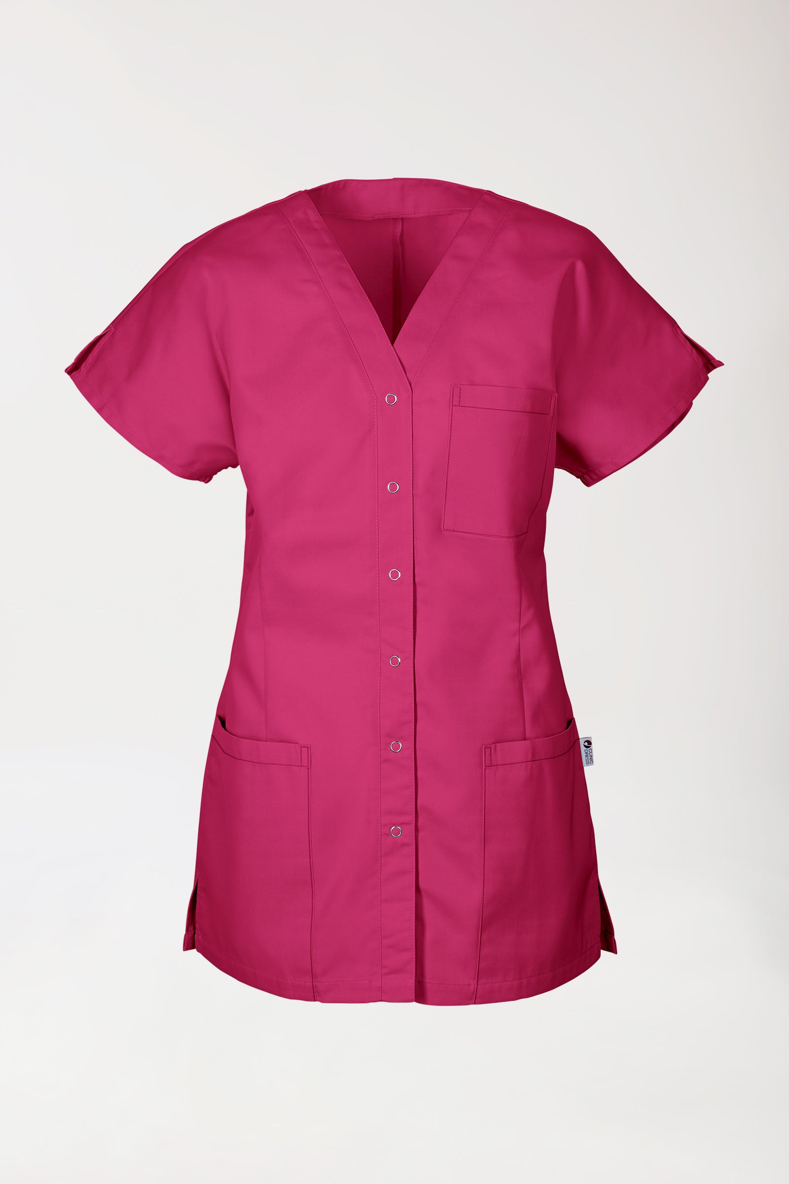 JUST STRONG Kasack Damen - durchgeknöpft pink