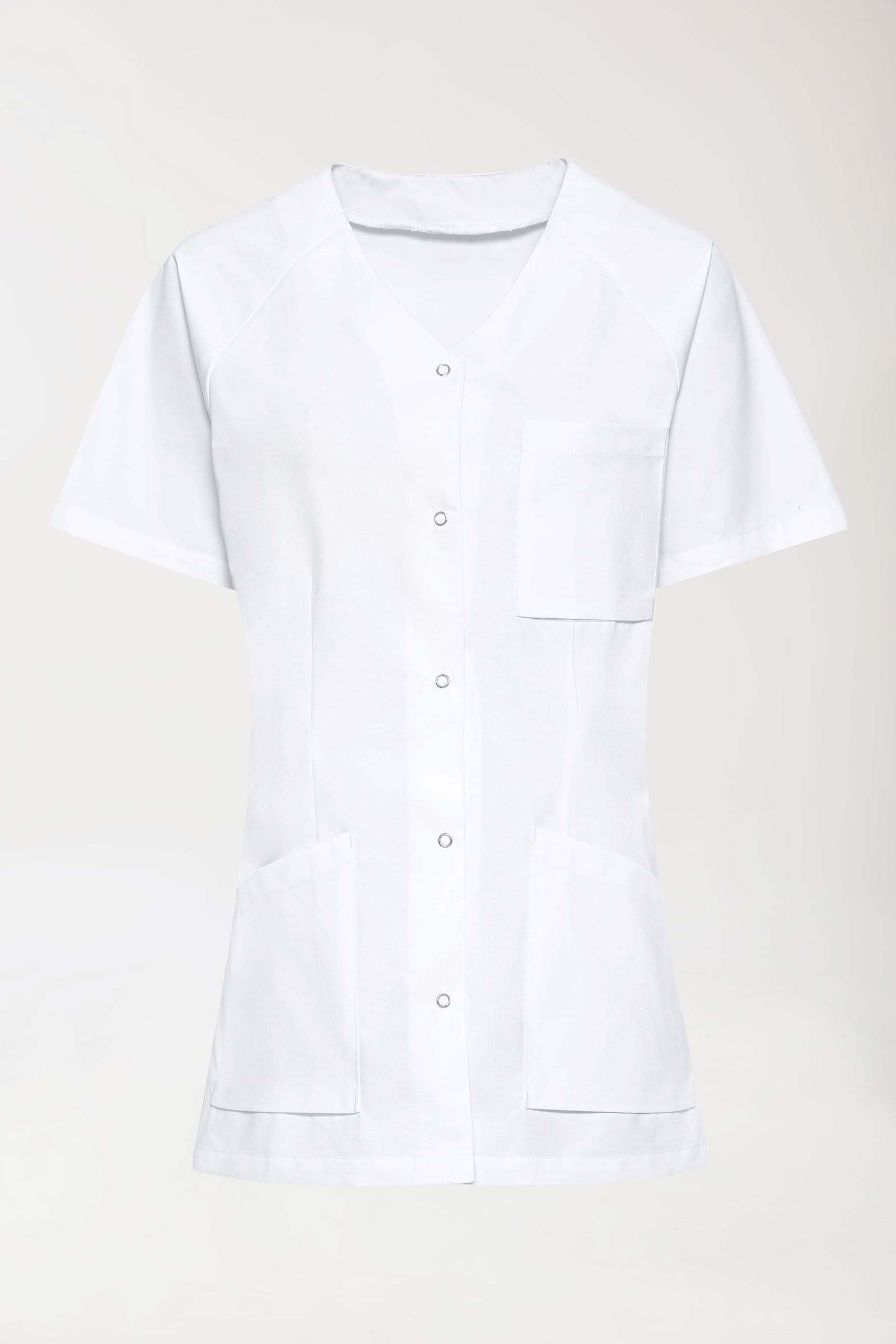 DER Kasack-Kasack Damen - durchgeknöpft weiß