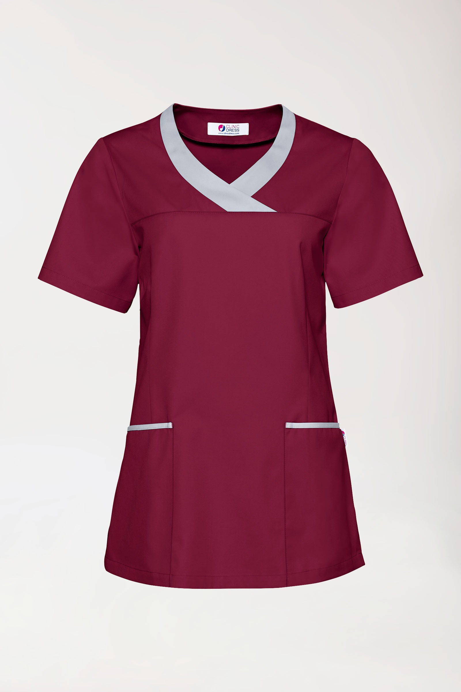 CORE Schlupfkasack Damen bordeaux/grau