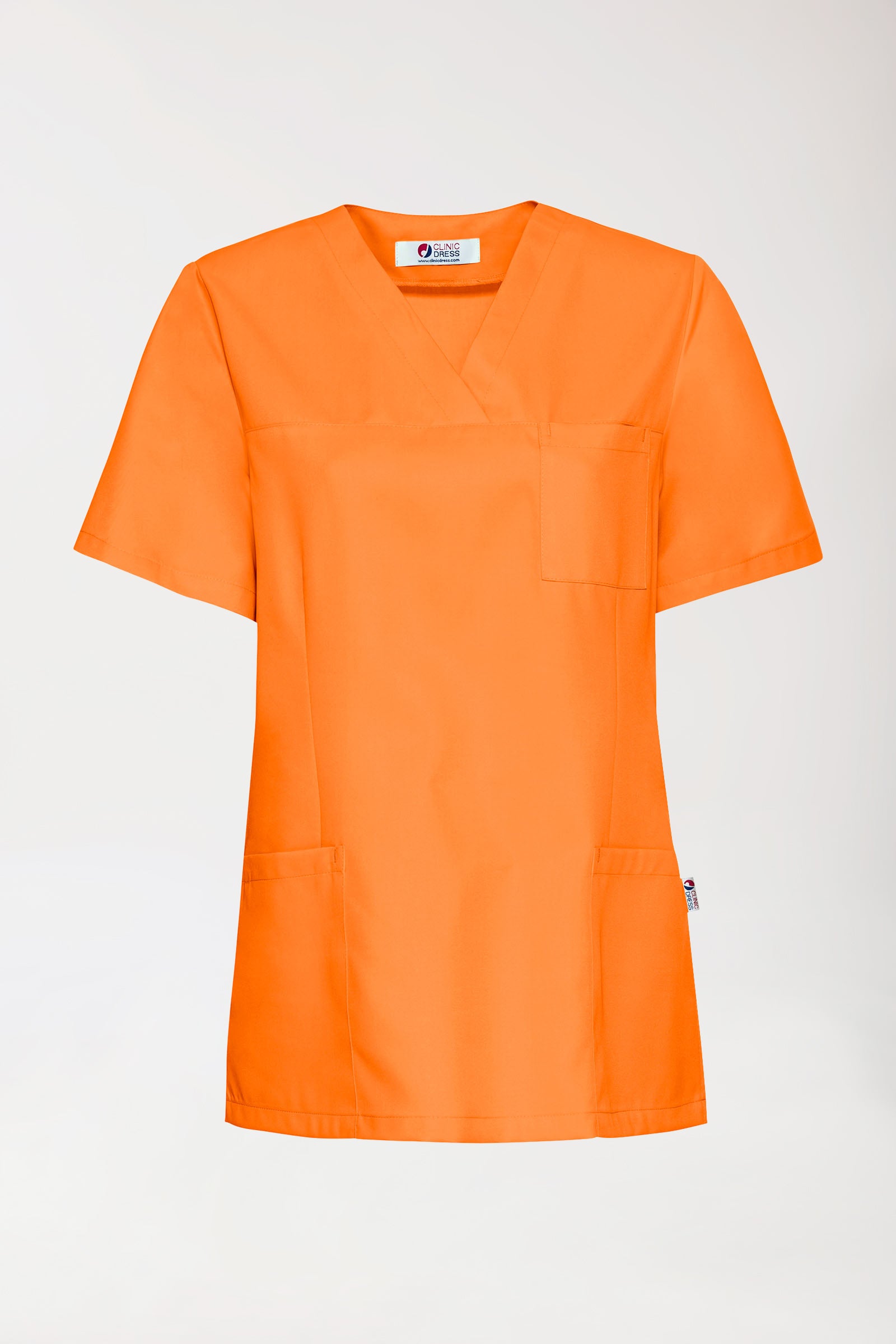 GREEN Schlupfkasack Damen - V-Ausschnitt brillant orange