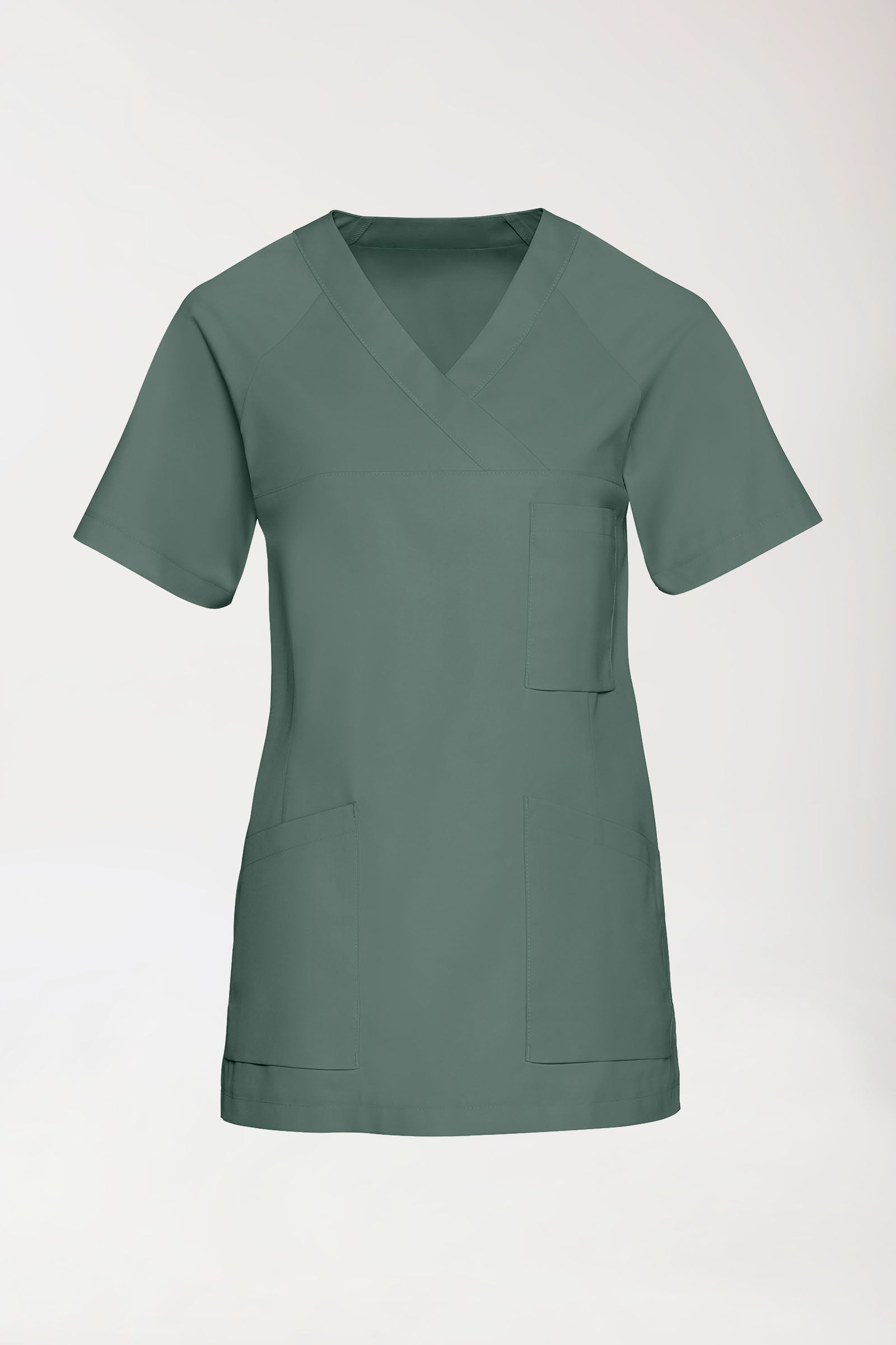 DER Kasack-Kasack Damen - V-Ausschnitt dunkelgrün