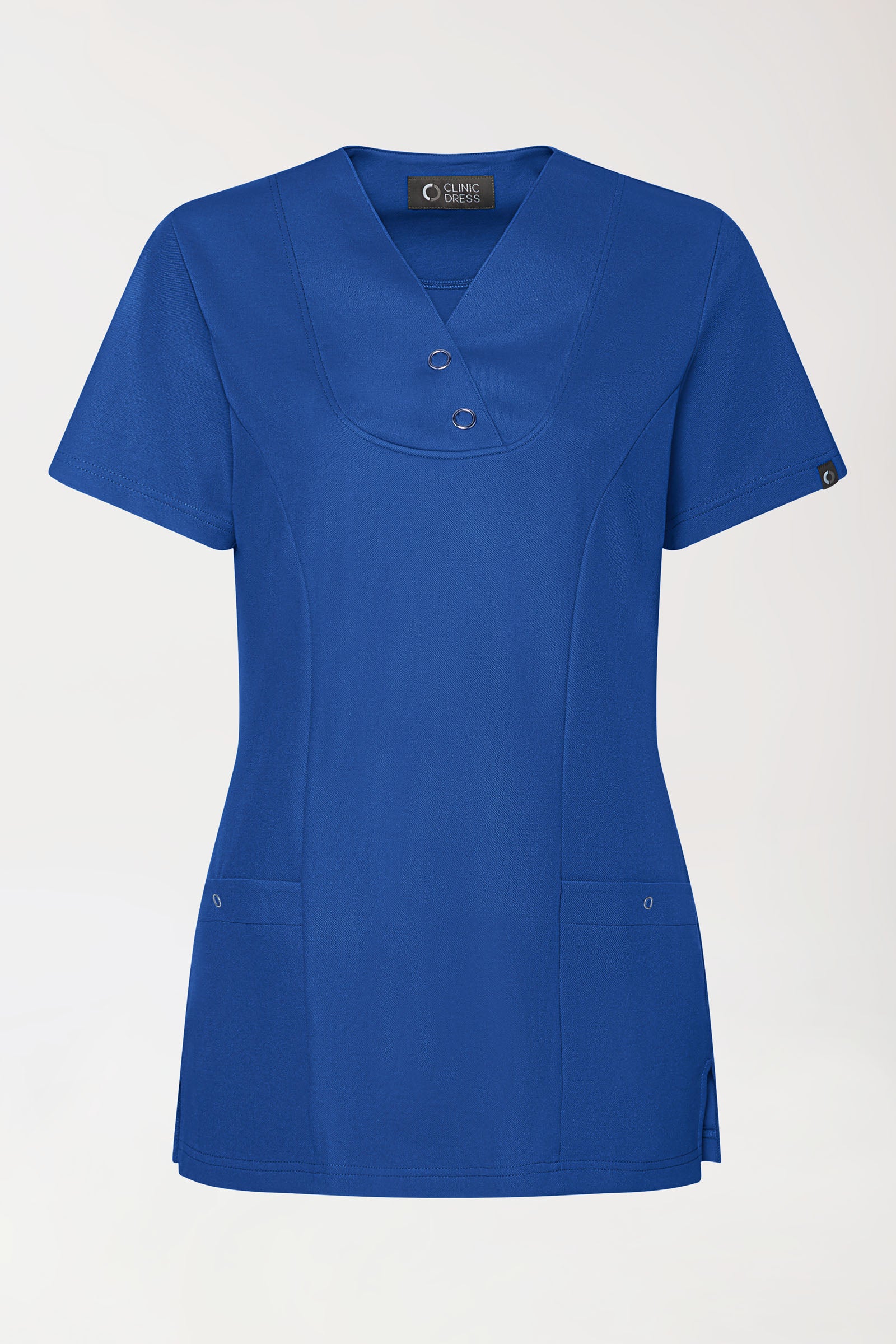 COMFY FLEX Stretch Schlupfkasack Damen - mit Druckknöpfen königsblau