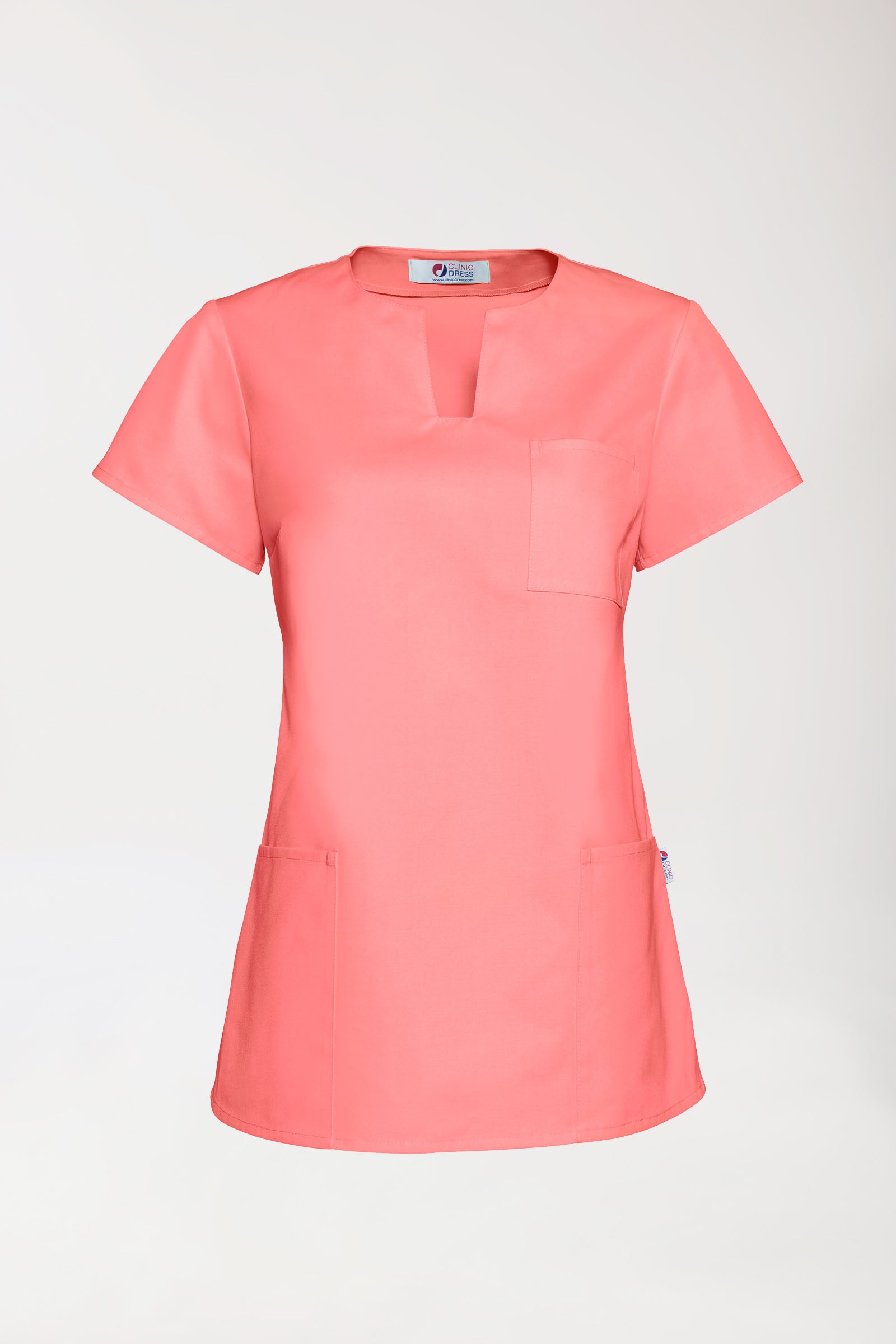 JUST STRONG Schlupfkasack Damen - eckiger Ausschnitt pfirsichrosa