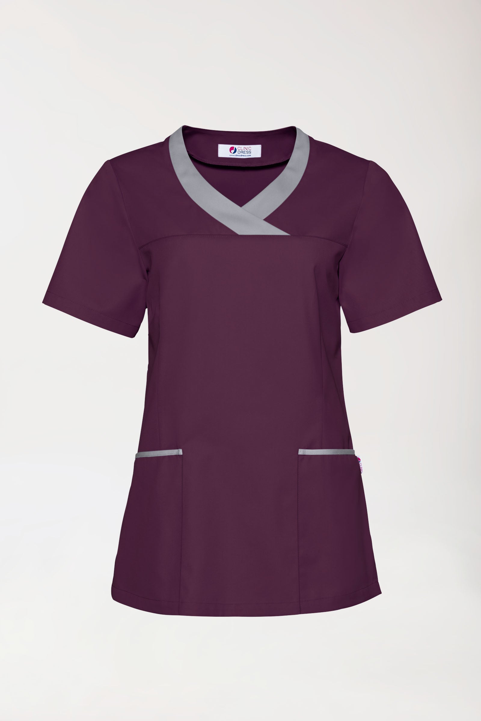 CORE Schlupfkasack Damen pflaume/grau