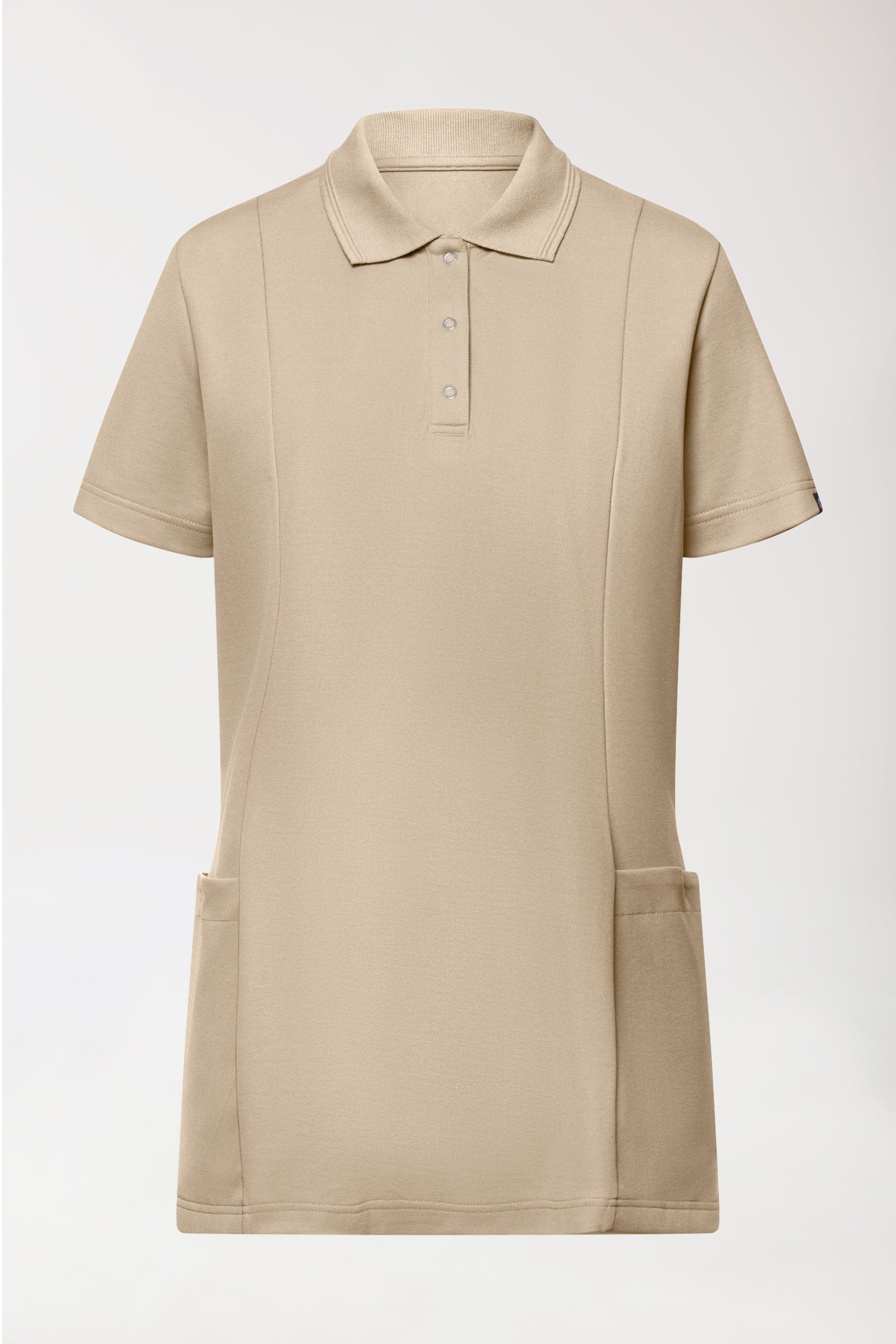 COMFY FLEX Stretch Schlupfkasack Damen - Polokragen sand