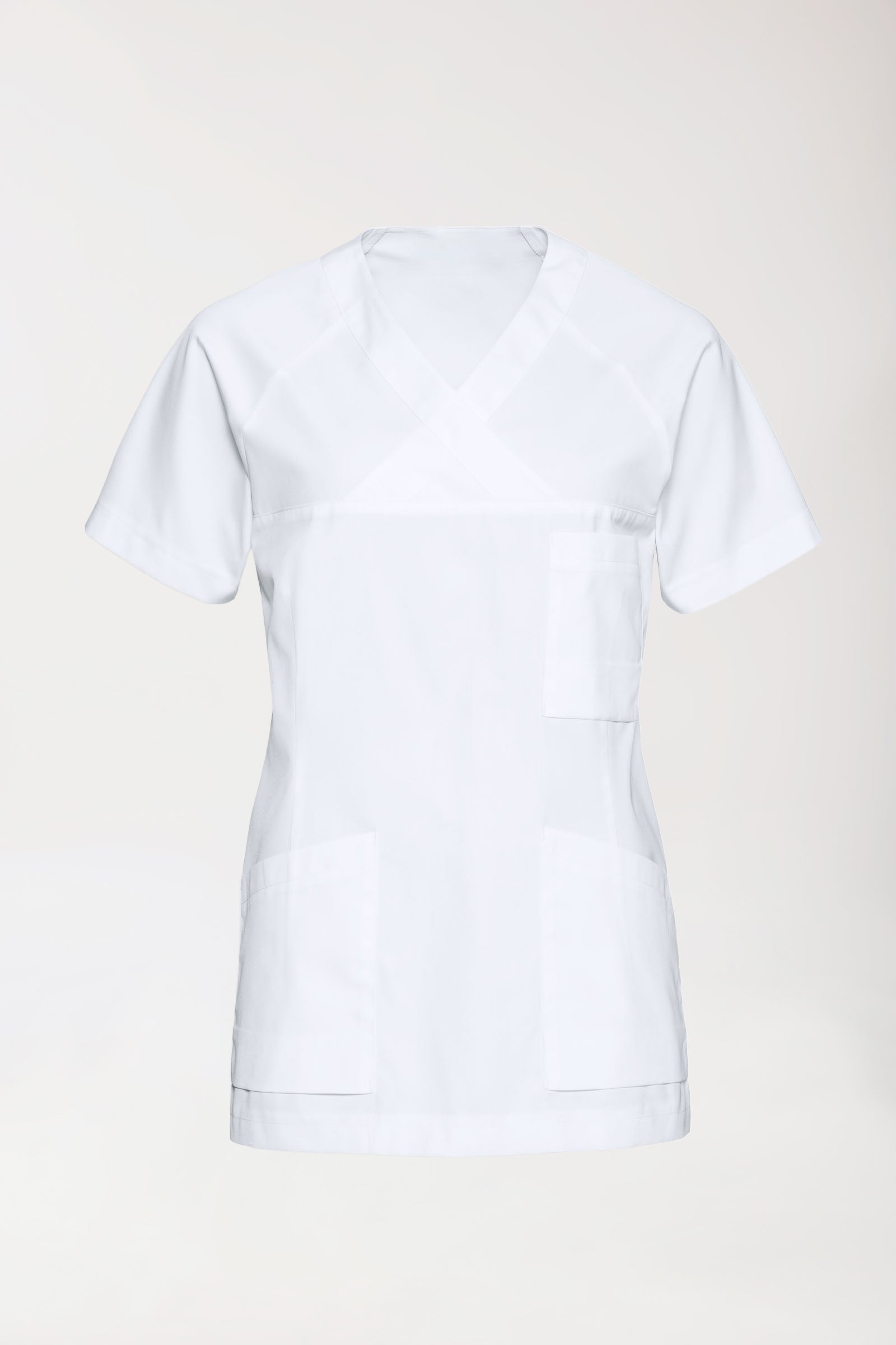 DER Kasack-Kasack Damen - V-Ausschnitt weiß