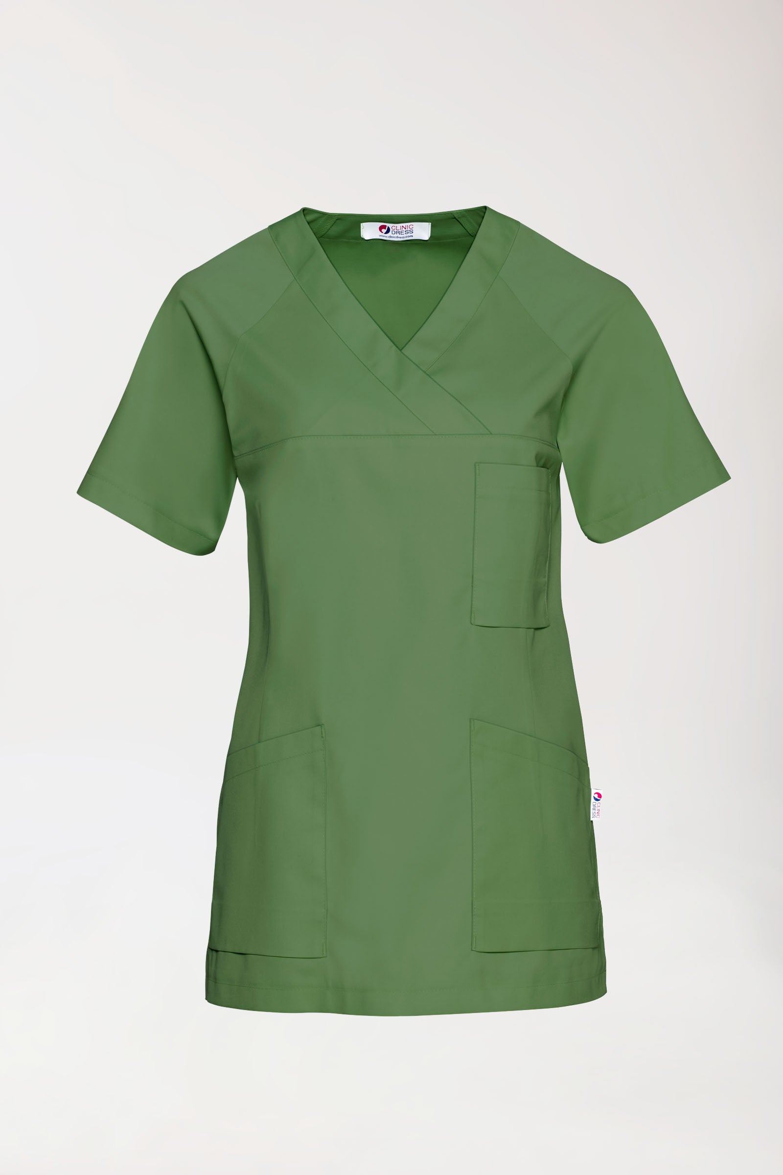 CORE Schlupfkasack Damen - V-Ausschnitt wiesengrün