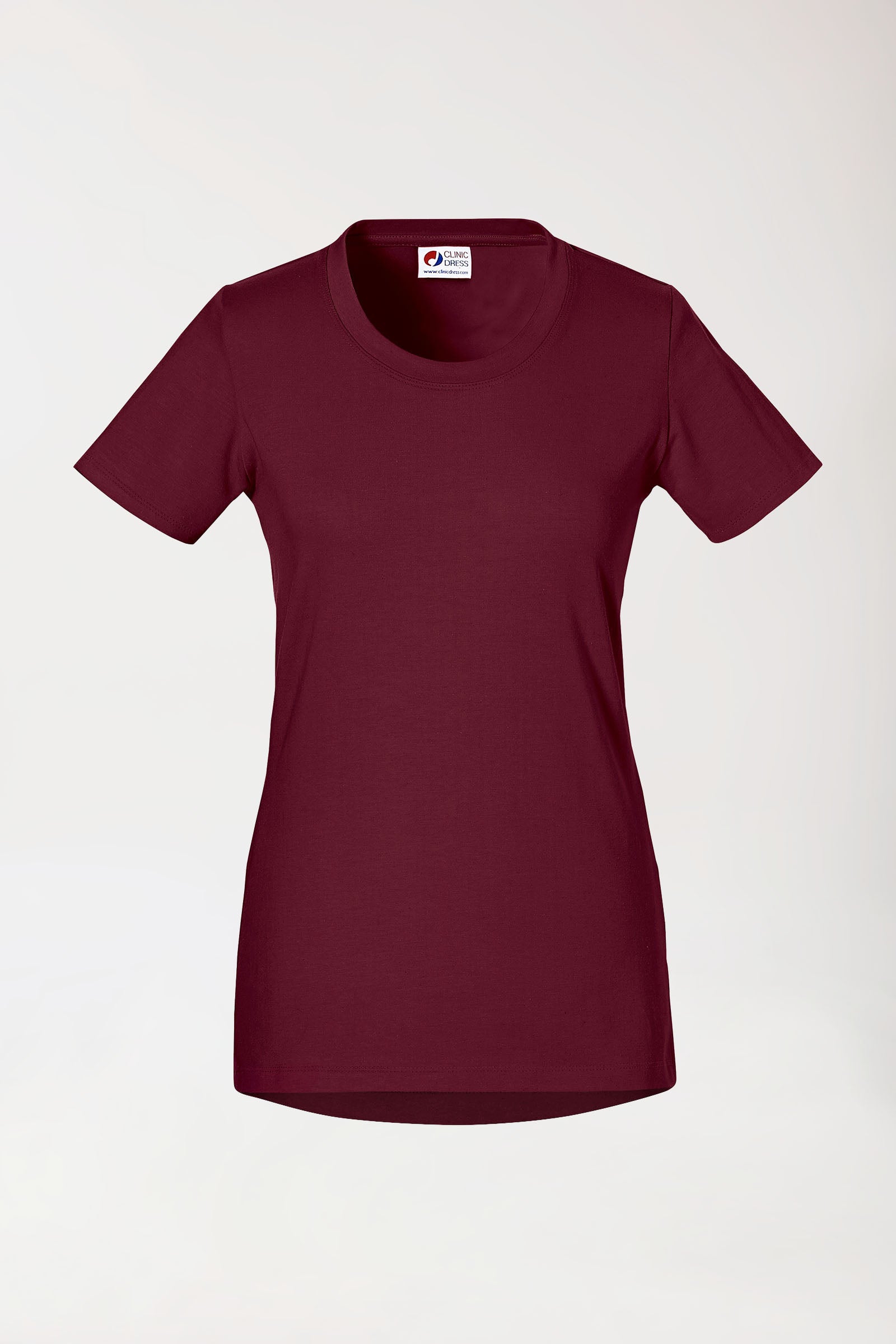 CORE Shirt Damen - Rundhals bordeaux