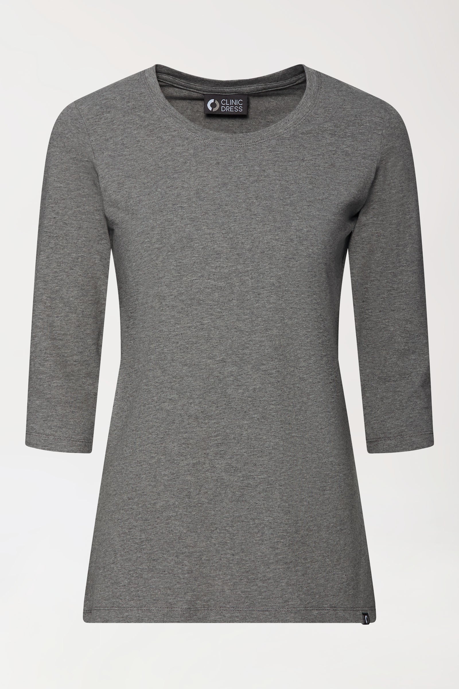 CORE Shirt Damen - 3/4 Arm dunkelgrau melange