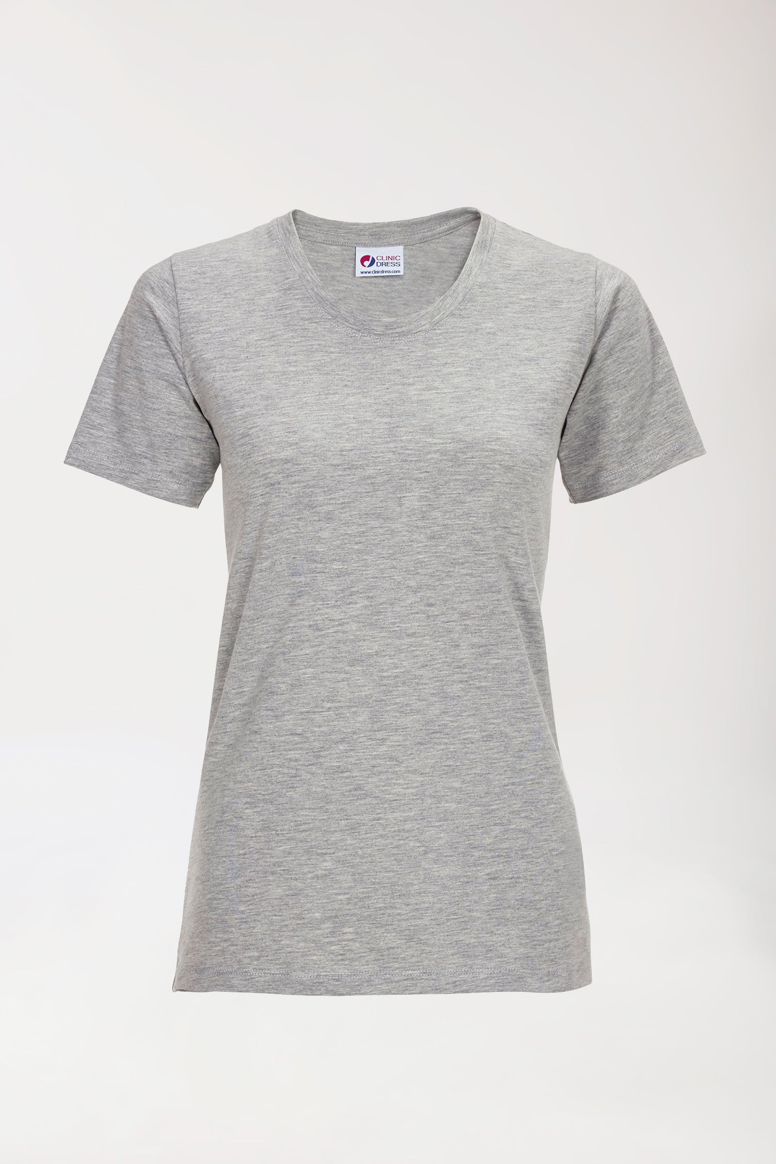 CORE Shirt Damen - Rundhals grau melange