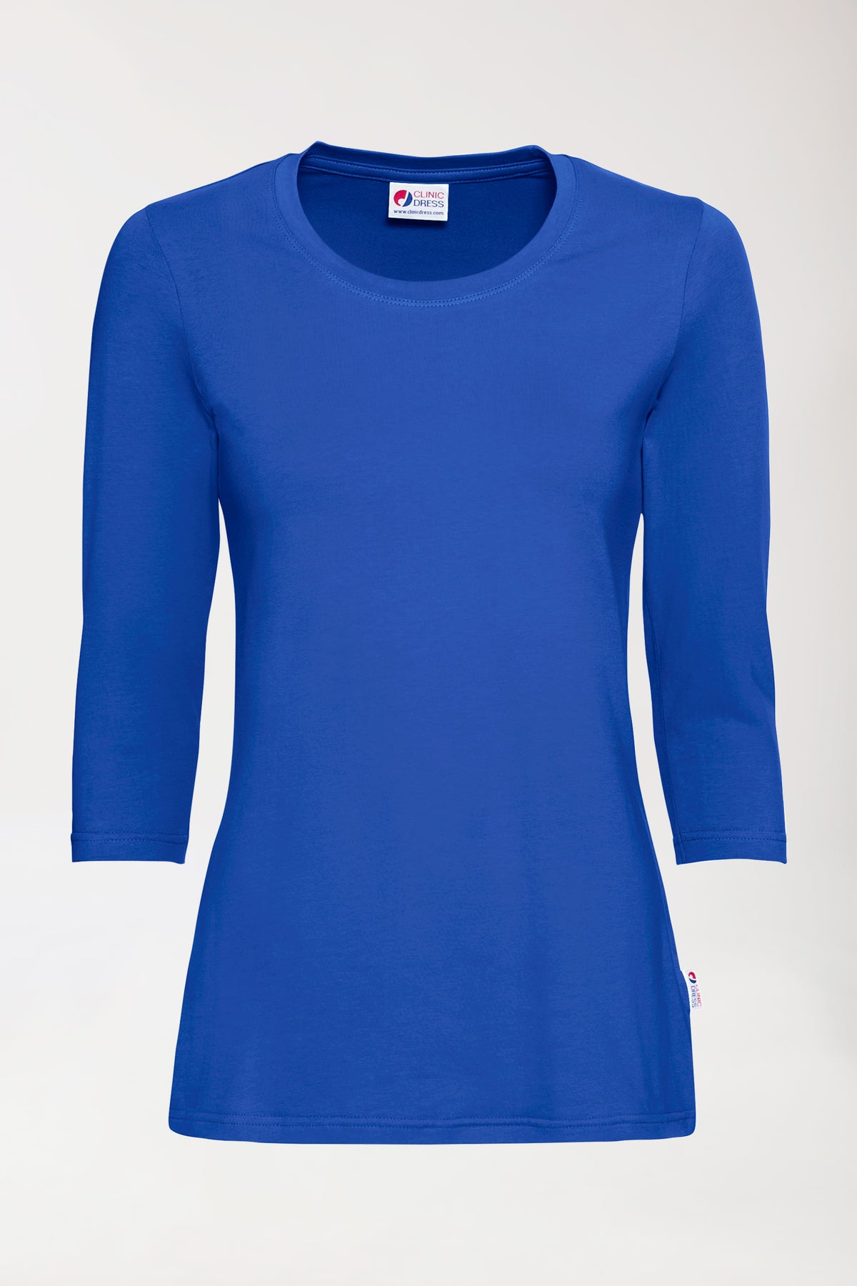 CORE Shirt Damen - 3/4 Arm königsblau, Vorderansicht
