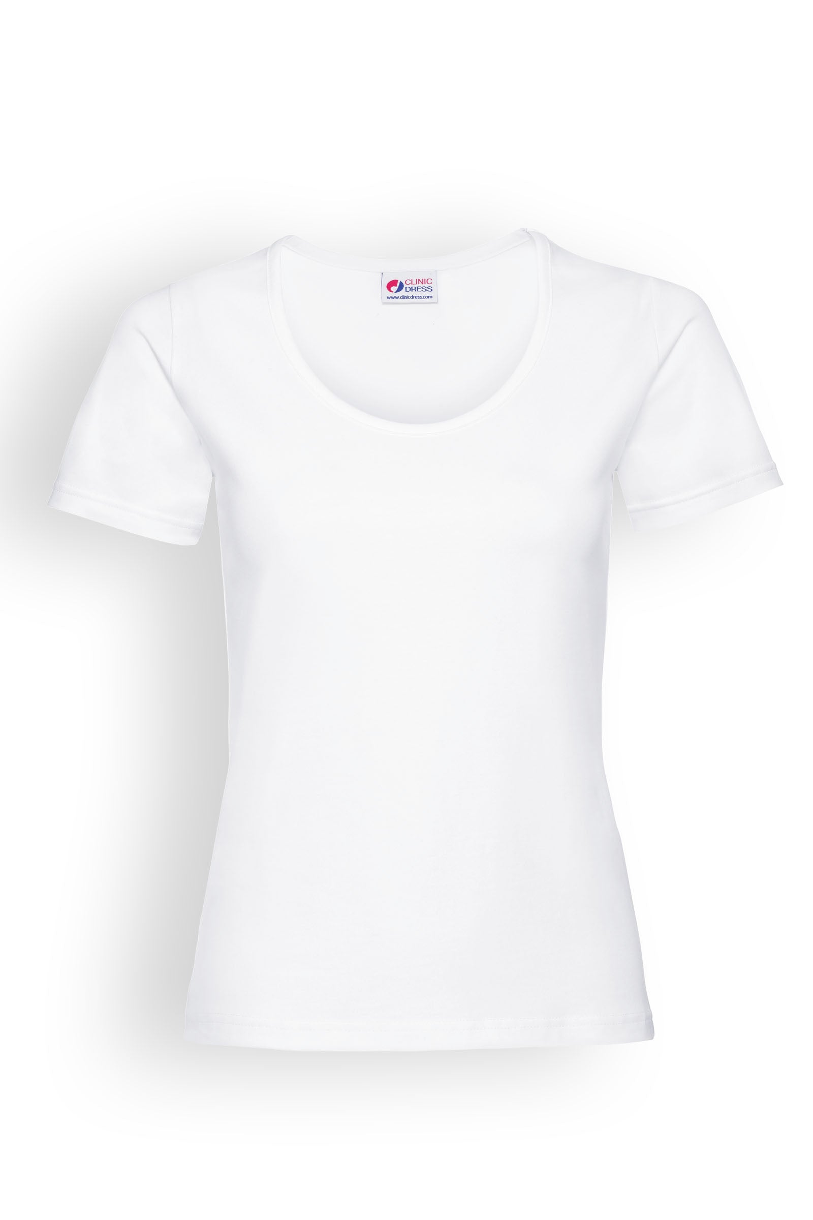 Baumwoll Shirts Damen Doppelpack - 1/2 Arm weiß, Vorderansicht