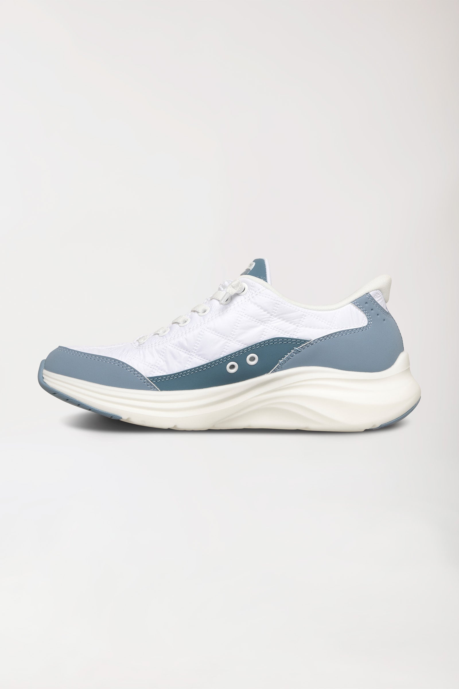 Damen Sneaker-SKECHERS Slip-ins-weiß/hellblau