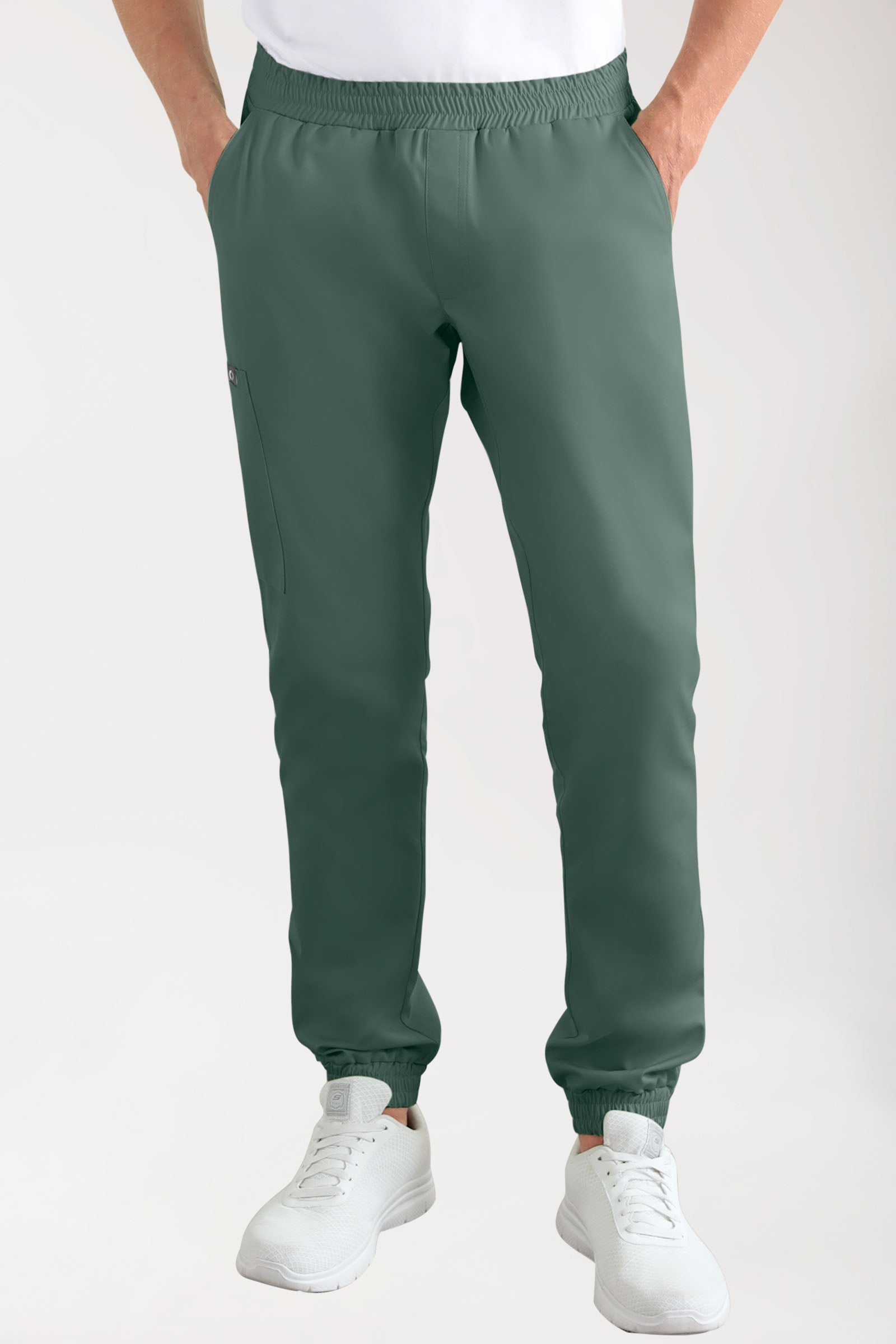 CORE Cargohose Herren - Jogpants Style dunkelgrün