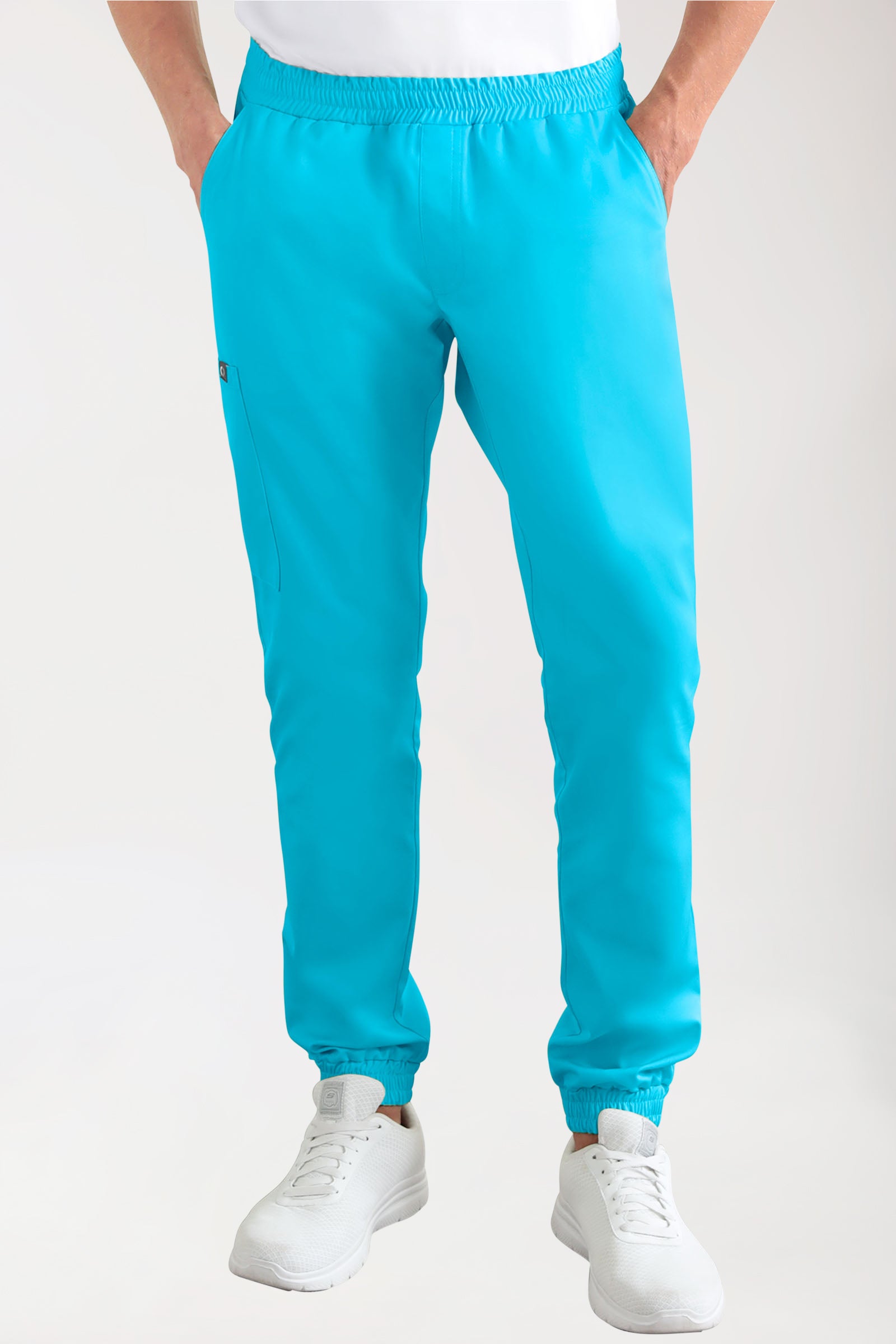 CORE Cargohose Herren - Jogpants Style türkis