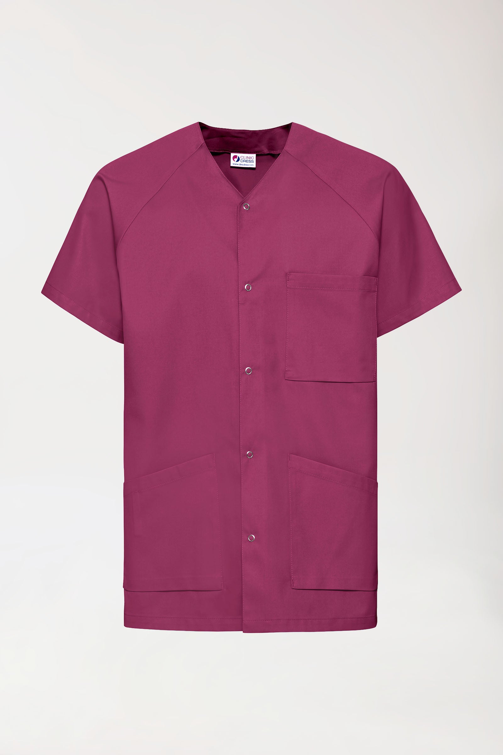 CORE Kasack Herren - durchgeknöpft berry