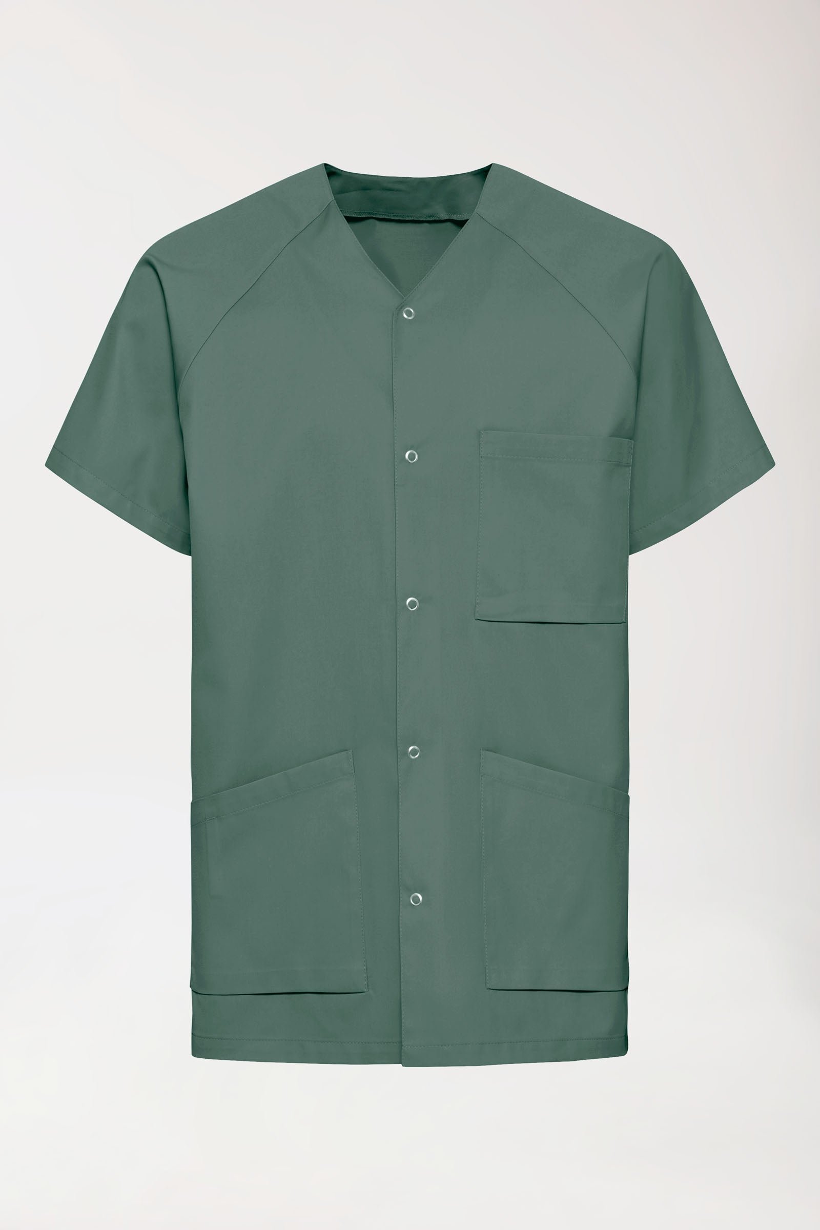 DER Kasack-Kasack Herren - durchgeknöpft dunkelgrün