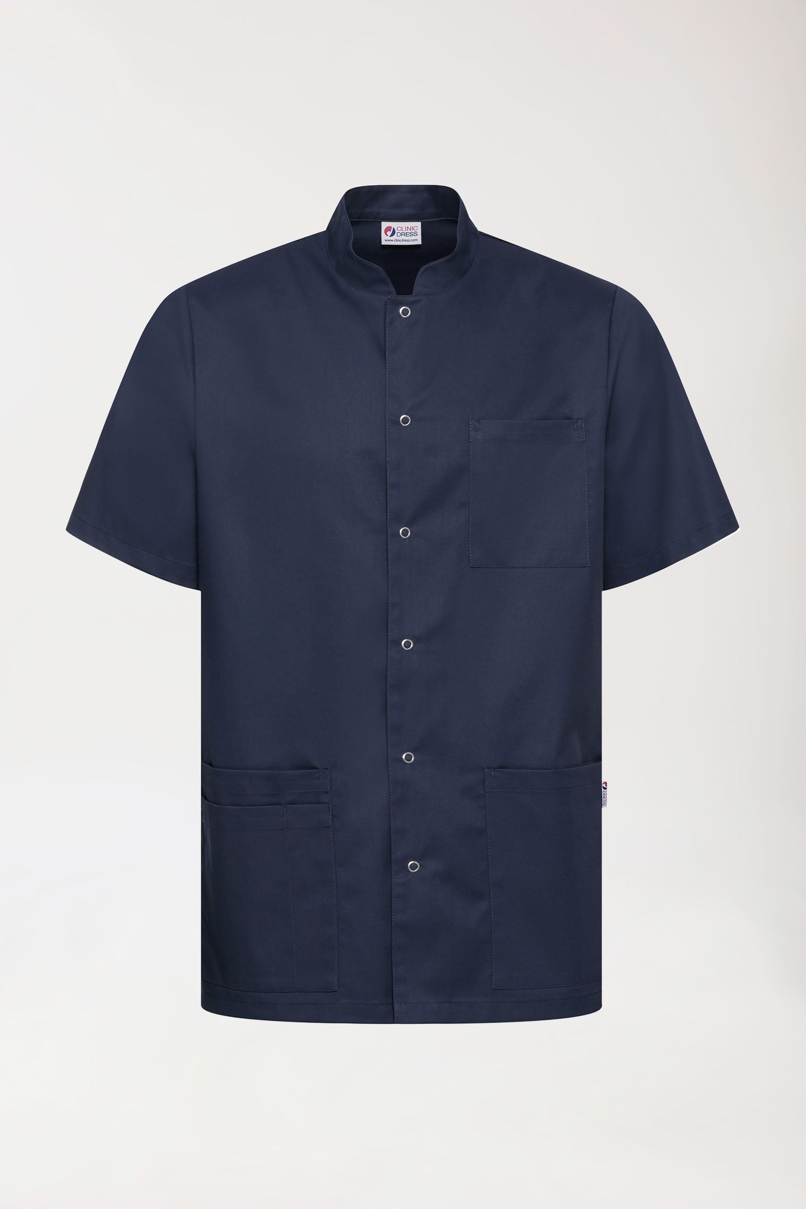 CLINIC STRETCH Kasack Herren - durchgeknöpft navy