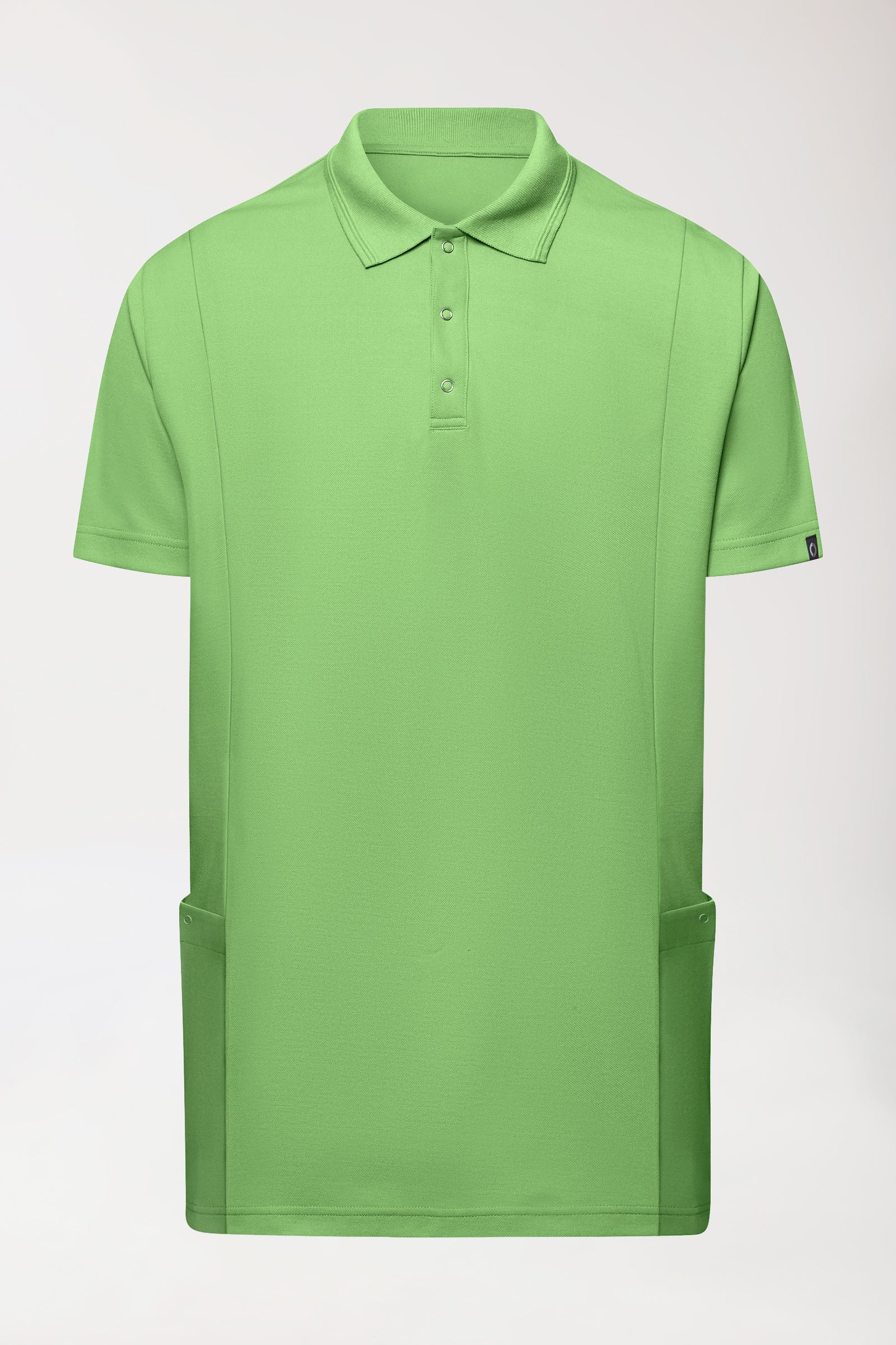 COMFY FLEX Stretch Schlupfkasack Herren - Polokragen apfelgrün