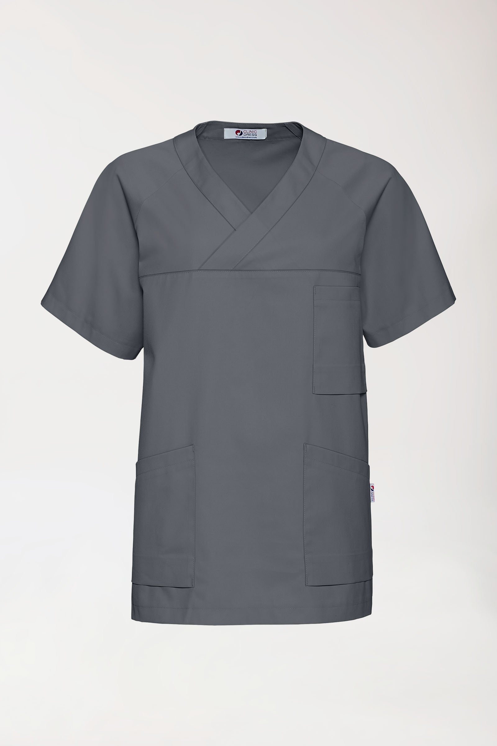 CORE Schlupfkasack Herren - V-Ausschnitt steingrau