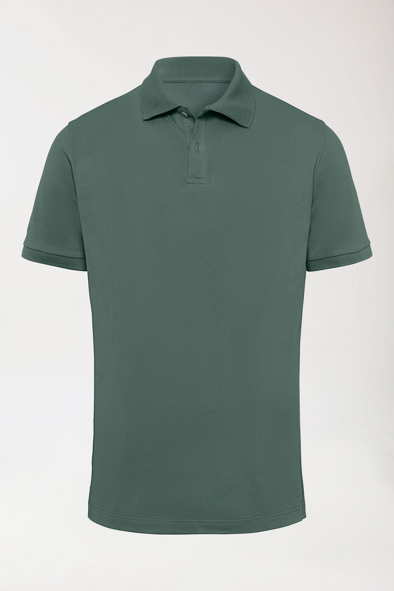 Stretch Shirt Herren - Polokragen dunkelgrün