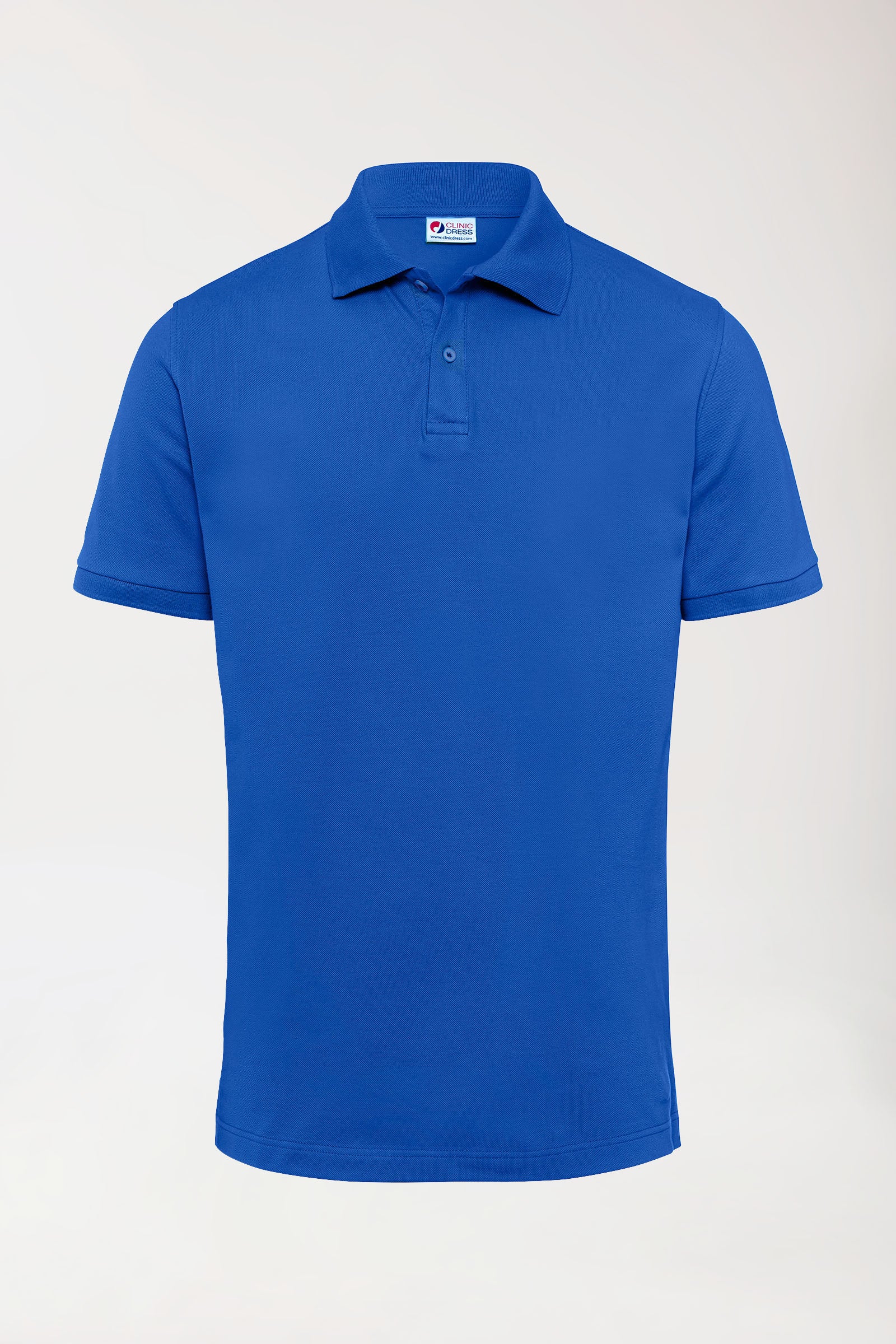 Stretch Shirt Herren - Polokragen königsblau