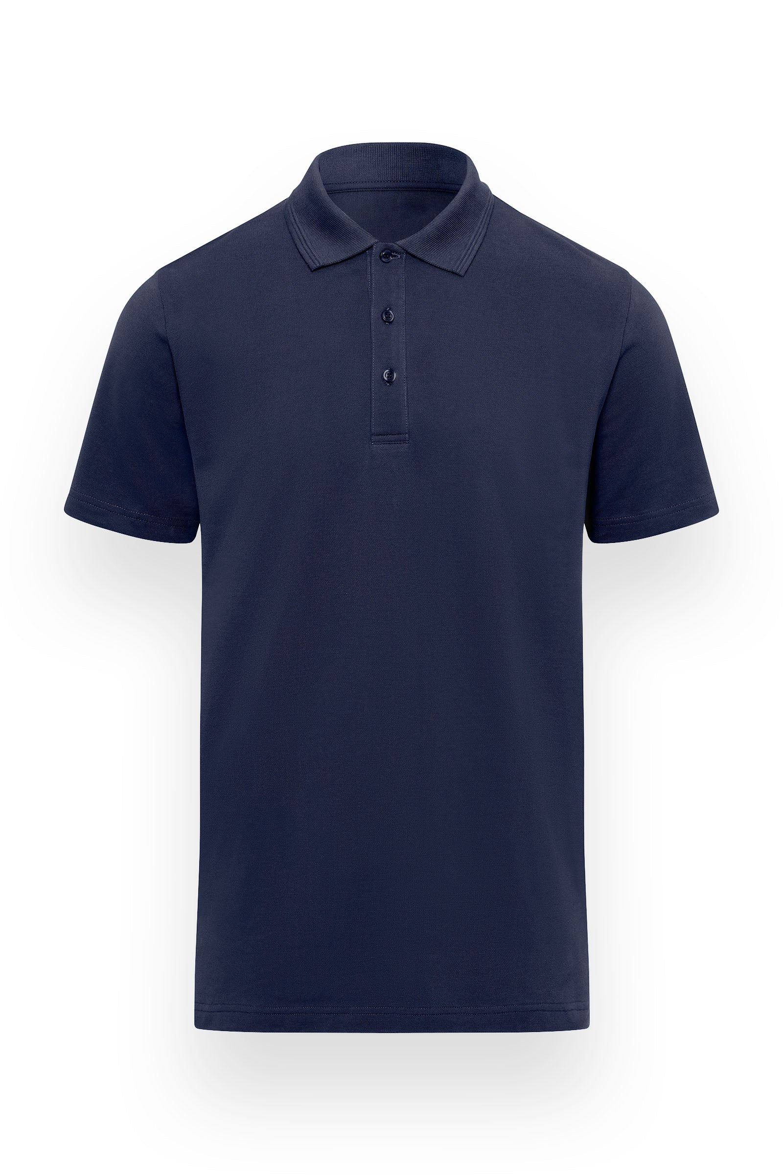 Stretch Shirt Herren Piqué - Polokragen navy