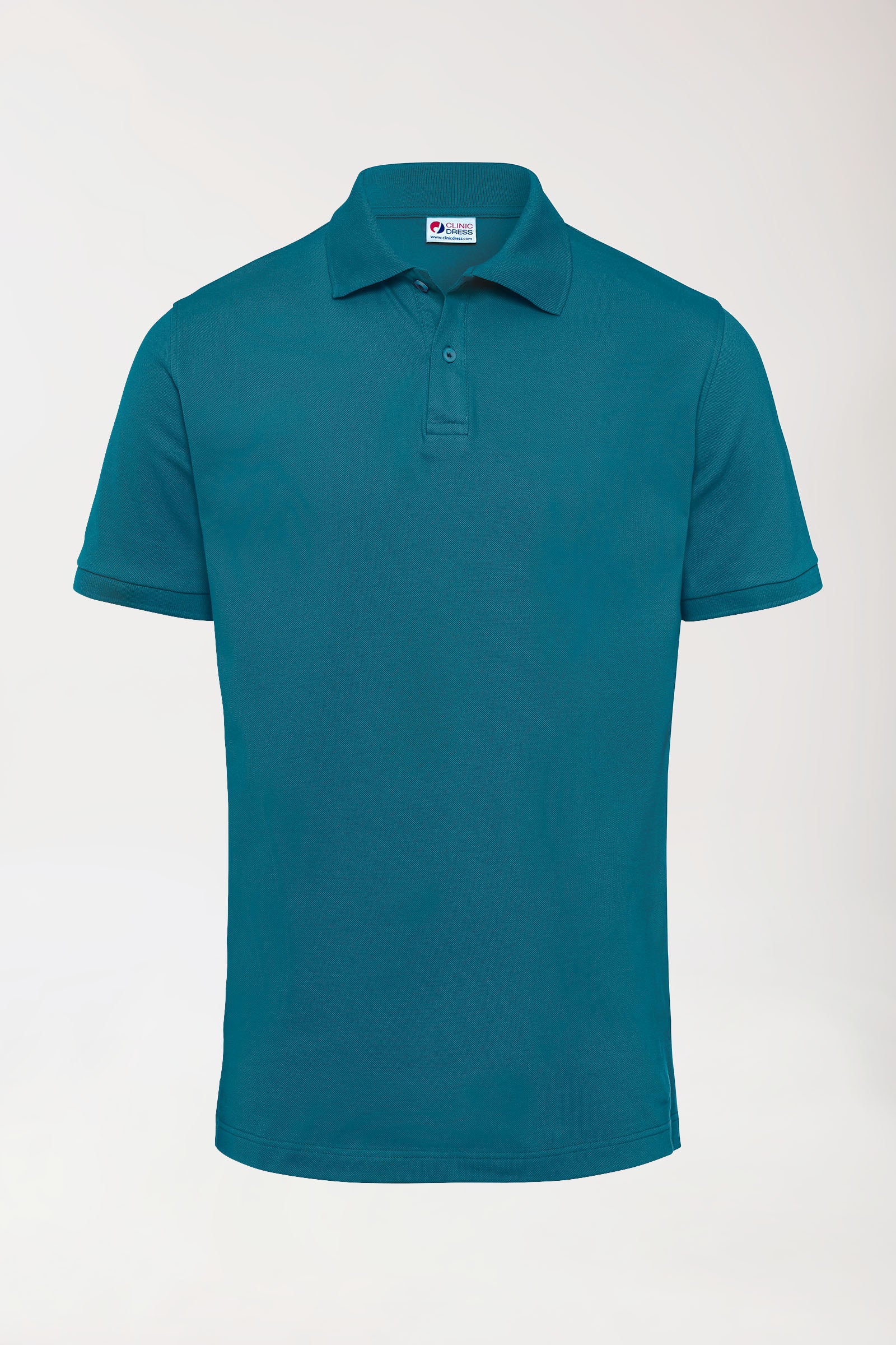 Stretch Shirt Herren - Polokragen petrol