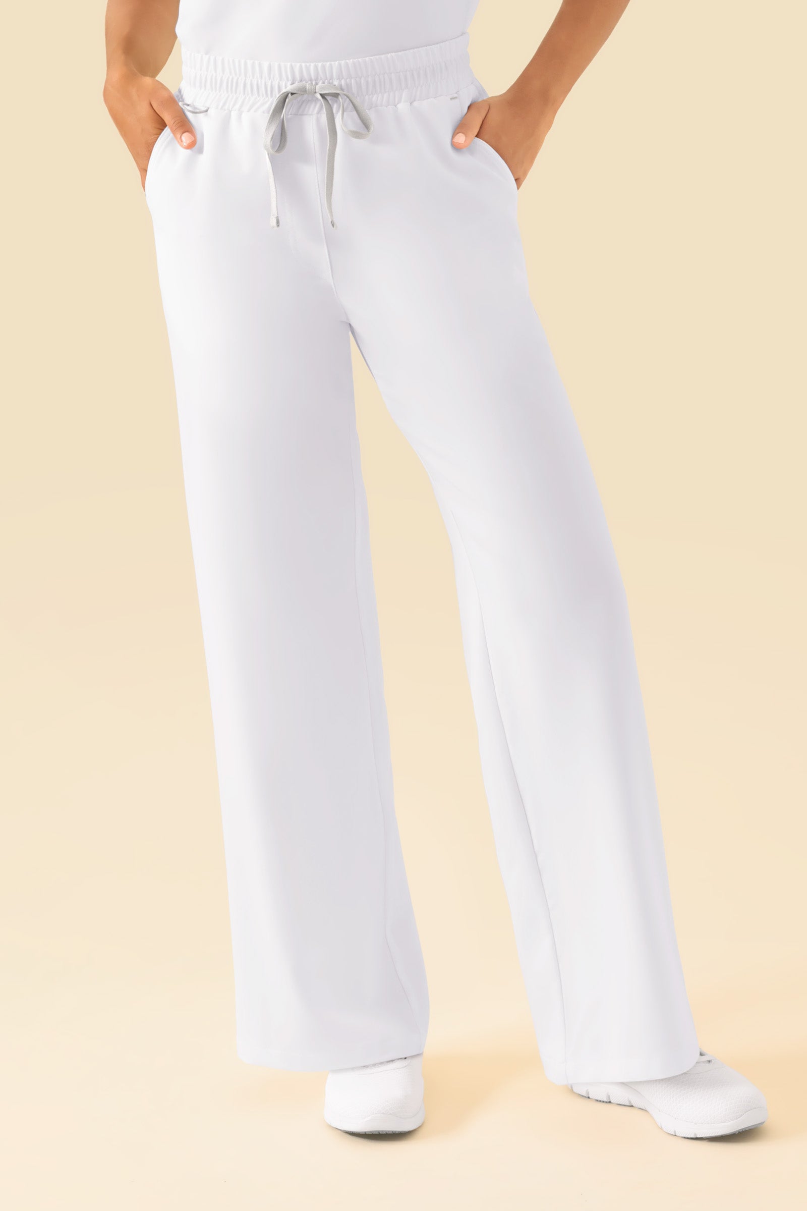 KAERE Hose Damen - weites Bein weiß