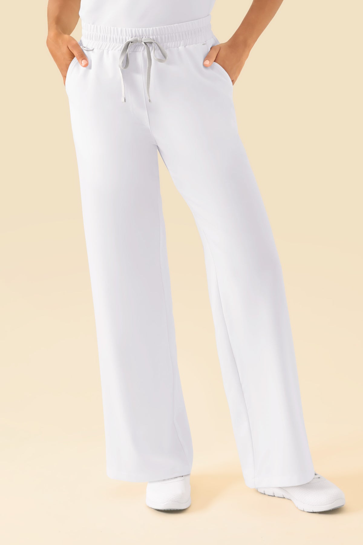 KAERE Hose Damen - weites Bein weiß