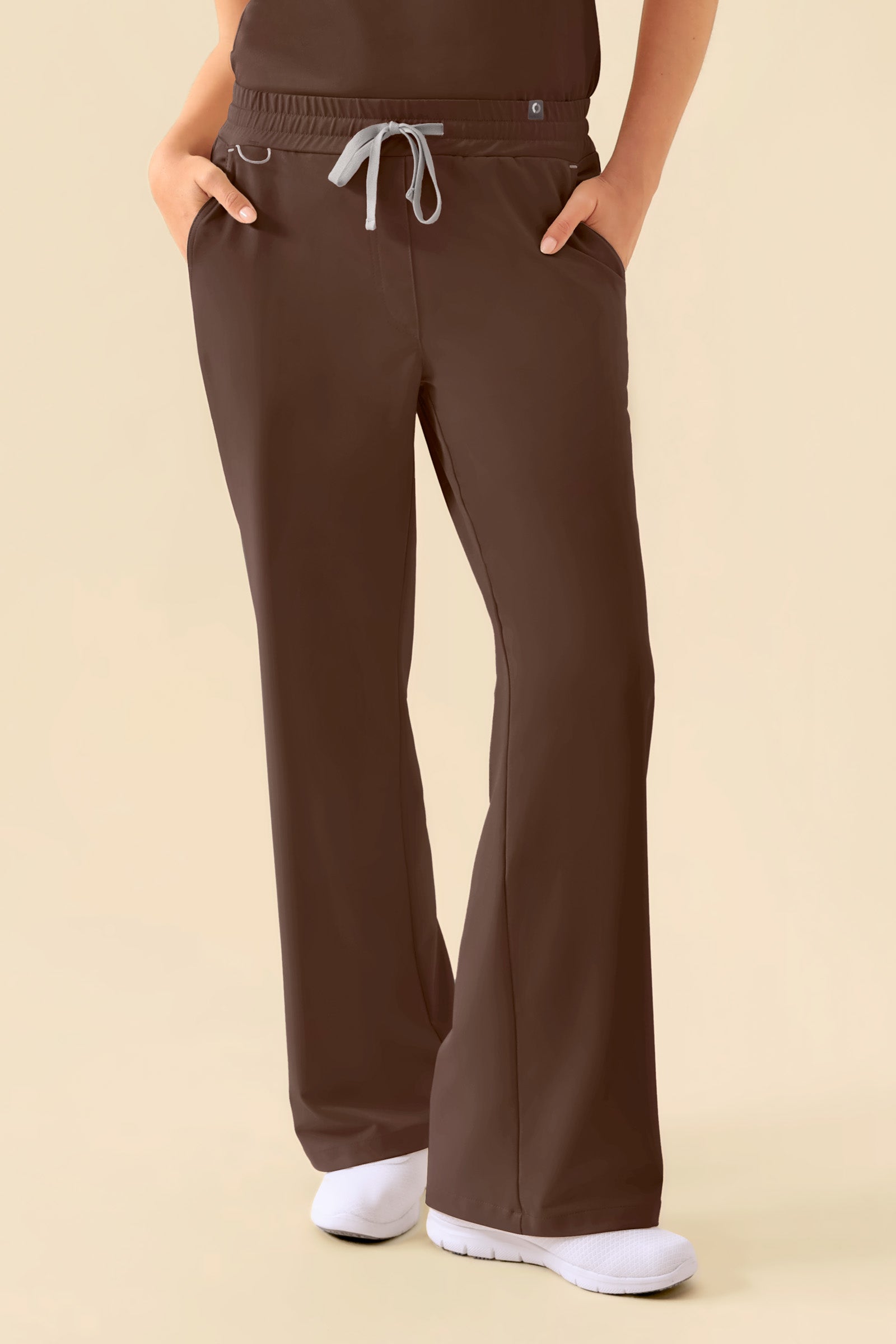 KAERE Hose Damen - weites Bein coffee