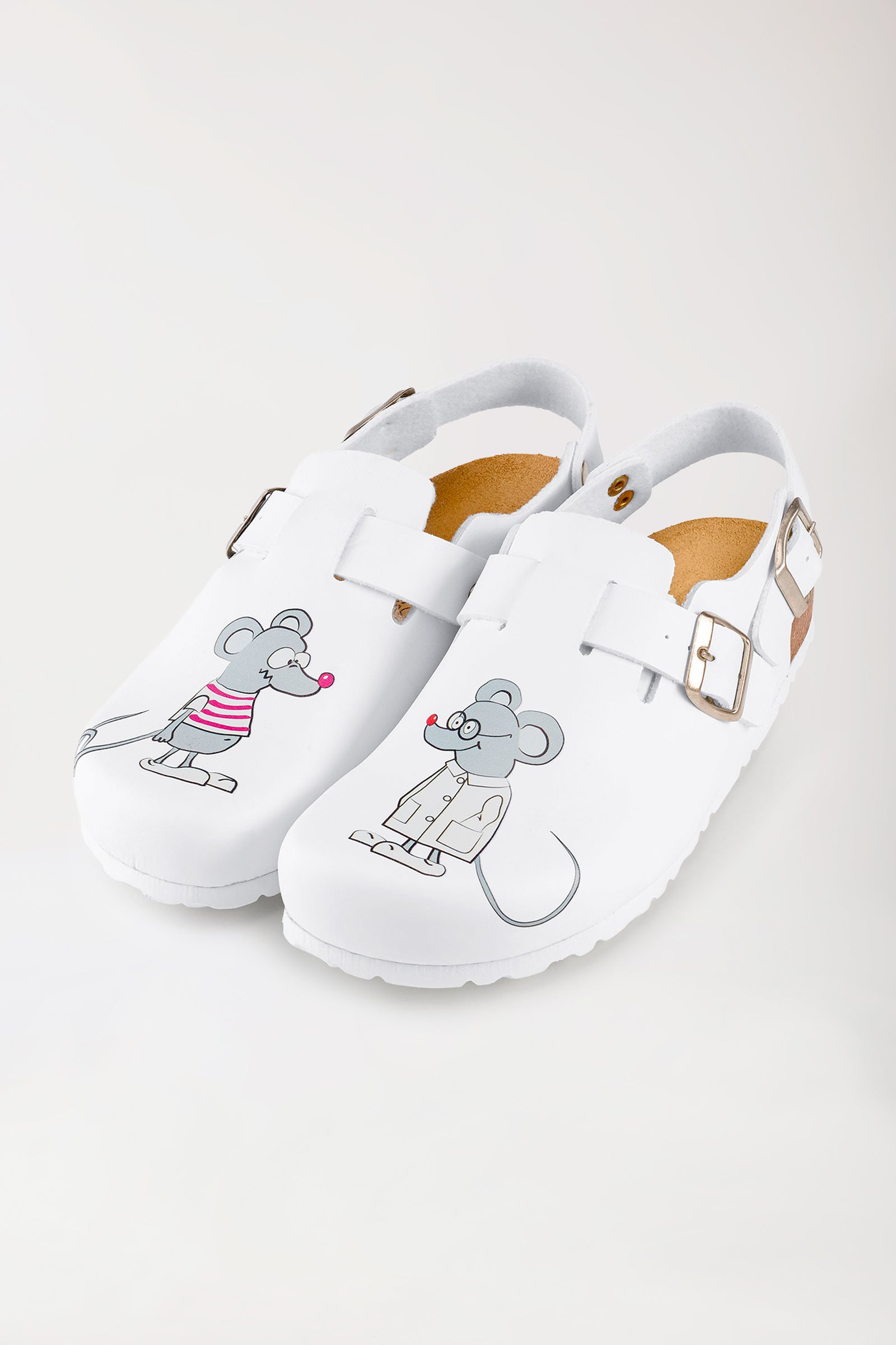 Damen Clog weiß, Vorderansicht