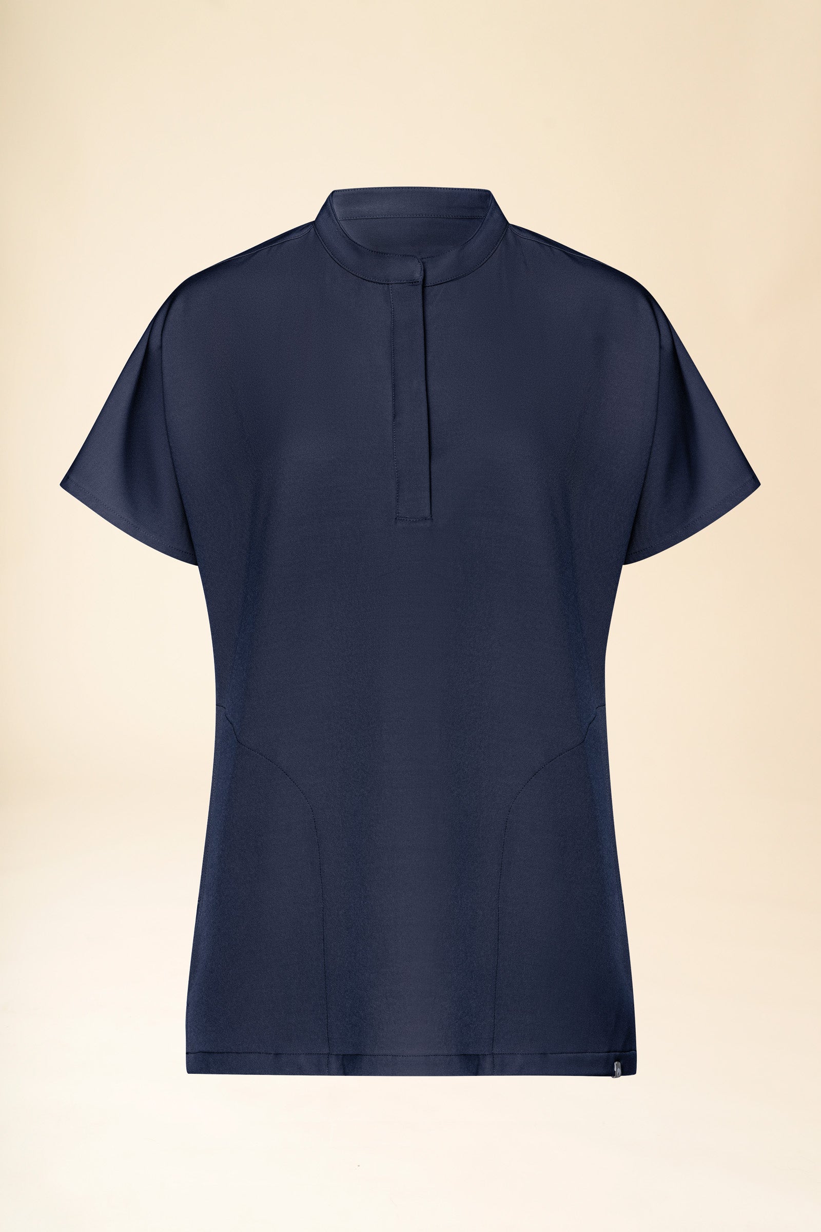 KAERE Schlupfkasack Damen - Stehkragen navy, Vorderansicht