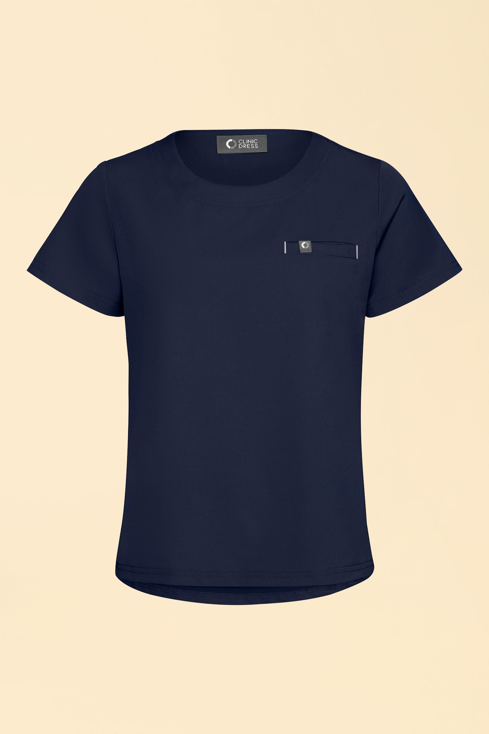 KAERE Shirt Damen - Rundhalsausschnitt navy, Vorderansicht