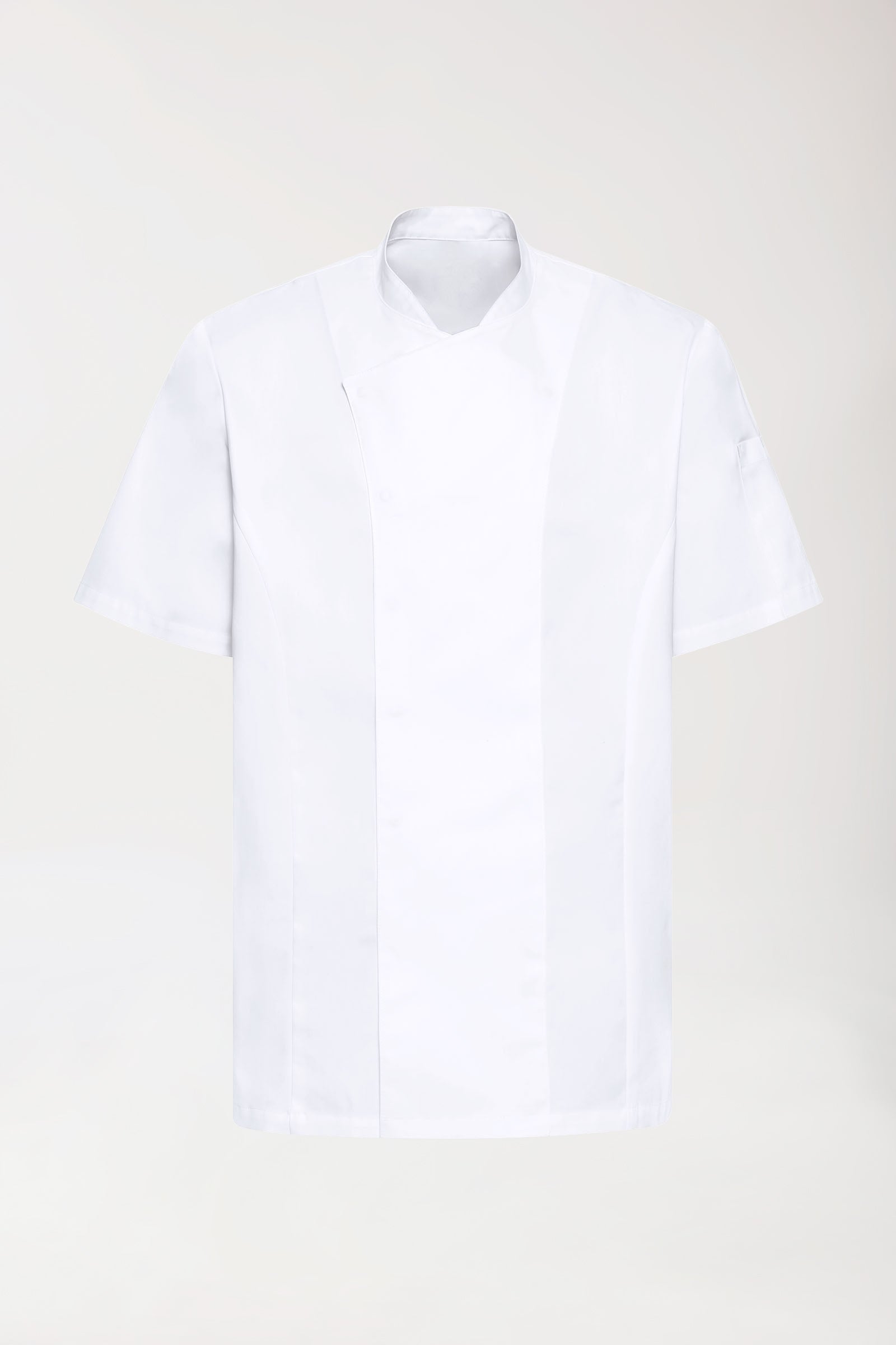 Gastro Kochjacke Herren - Druckknopfleiste - 1/2 Arm weiß