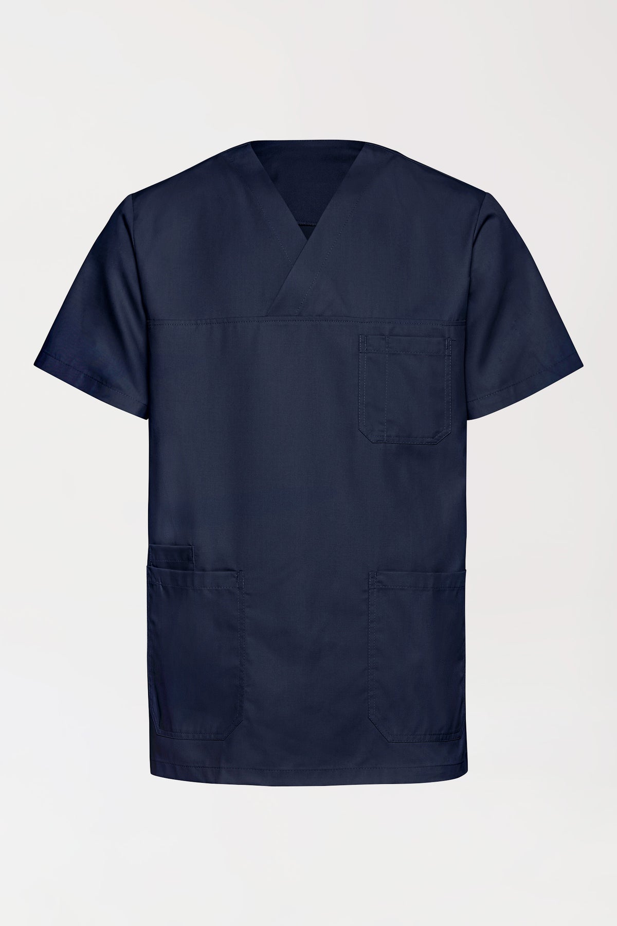 TENCEL™ Schlupfkasack Herren - V-Ausschnitt navy, Vorderansicht