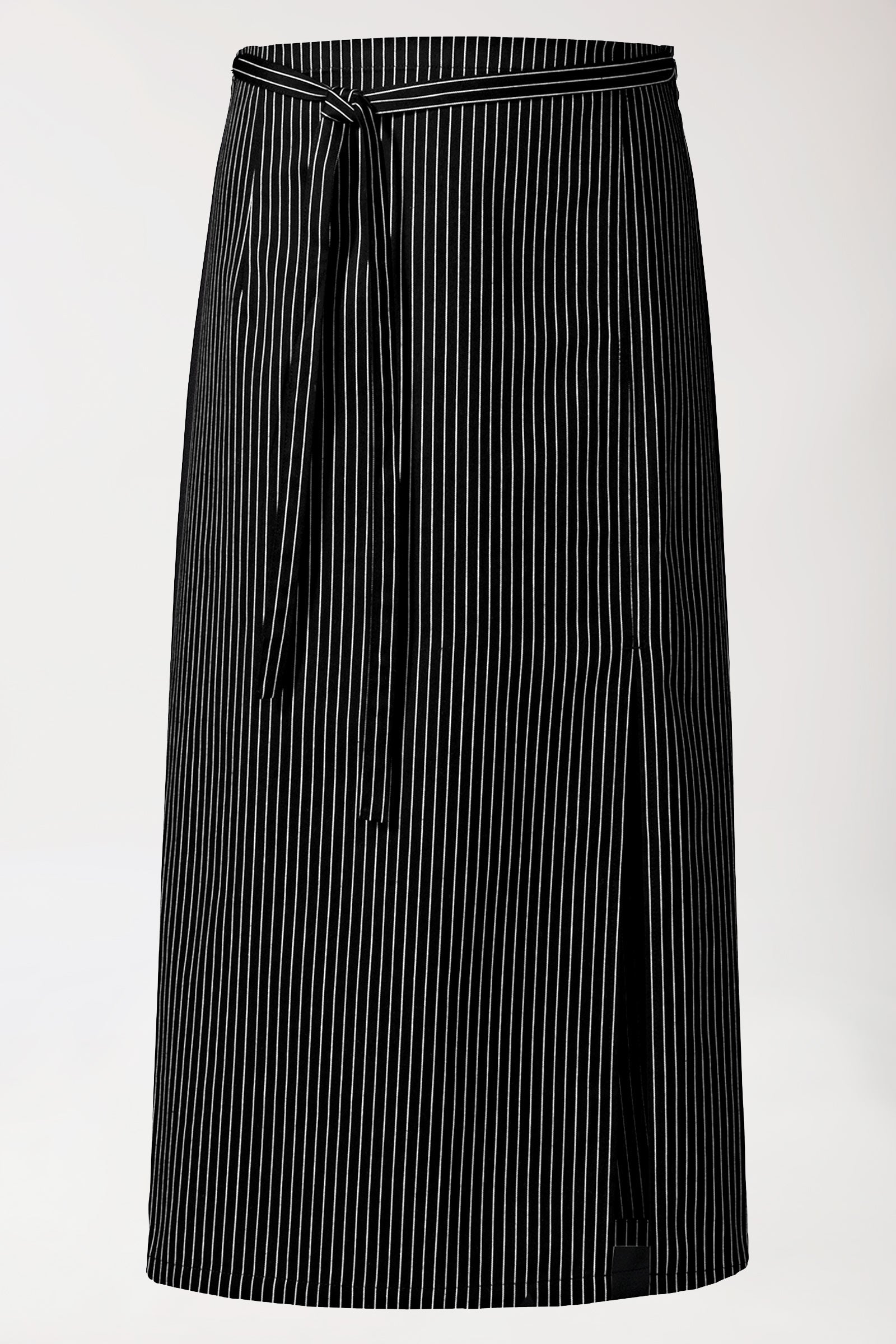 Gastro Bistroschürze Unisex - Einheitsgröße schwarz/weiß, Vorderansicht