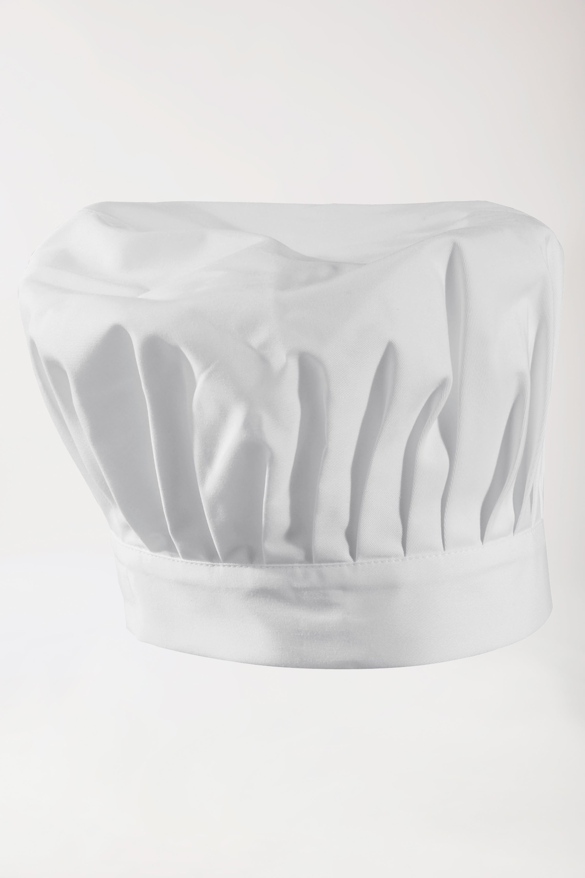 Gastro Kochmütze Unisex weiß, Vorderansicht