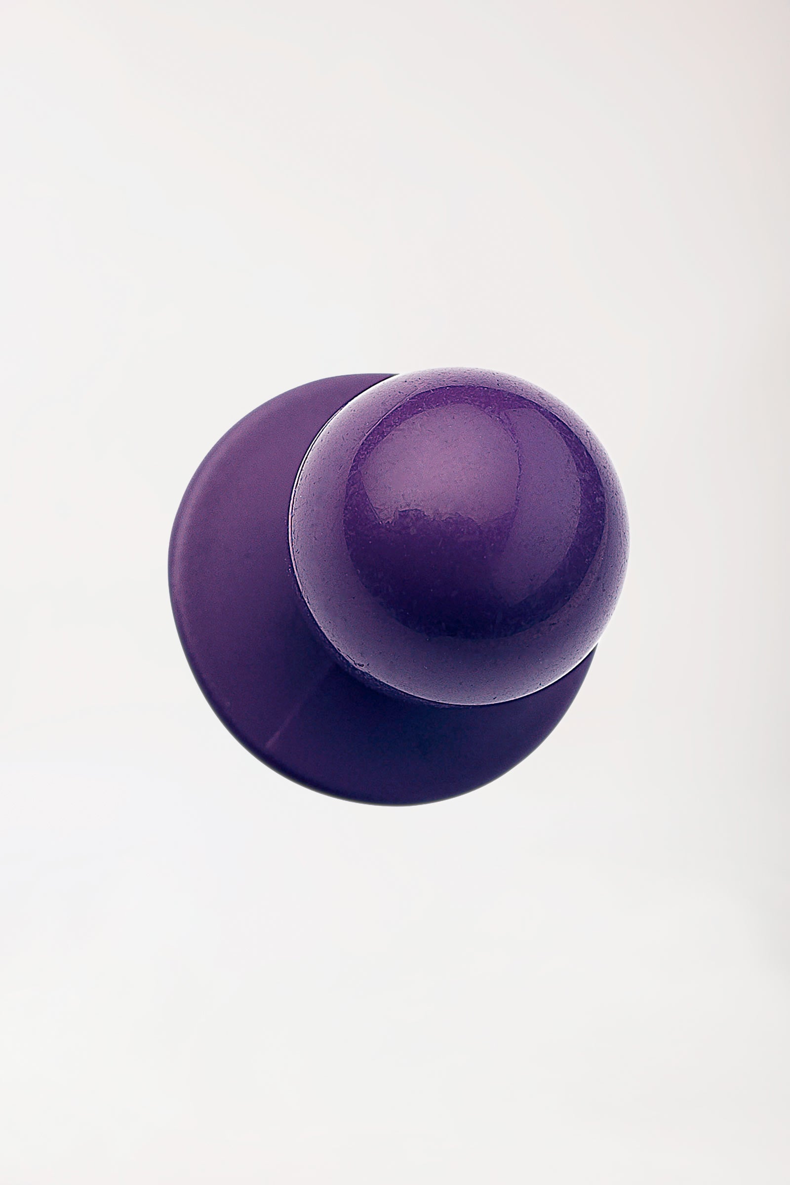 Gastro Kugelknöpfe Unisex - 12 Stück pflaume, Vorderansicht