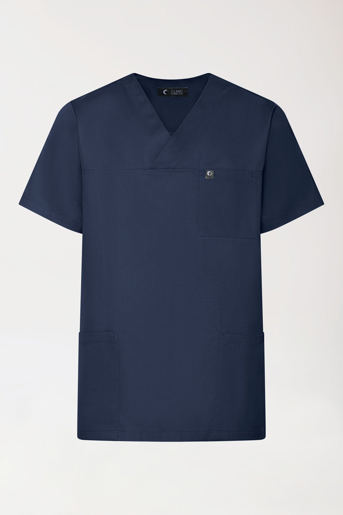 GREEN Stretch Schlupfkasack Unisex - V-Ausschnitt navy, Vorderansicht