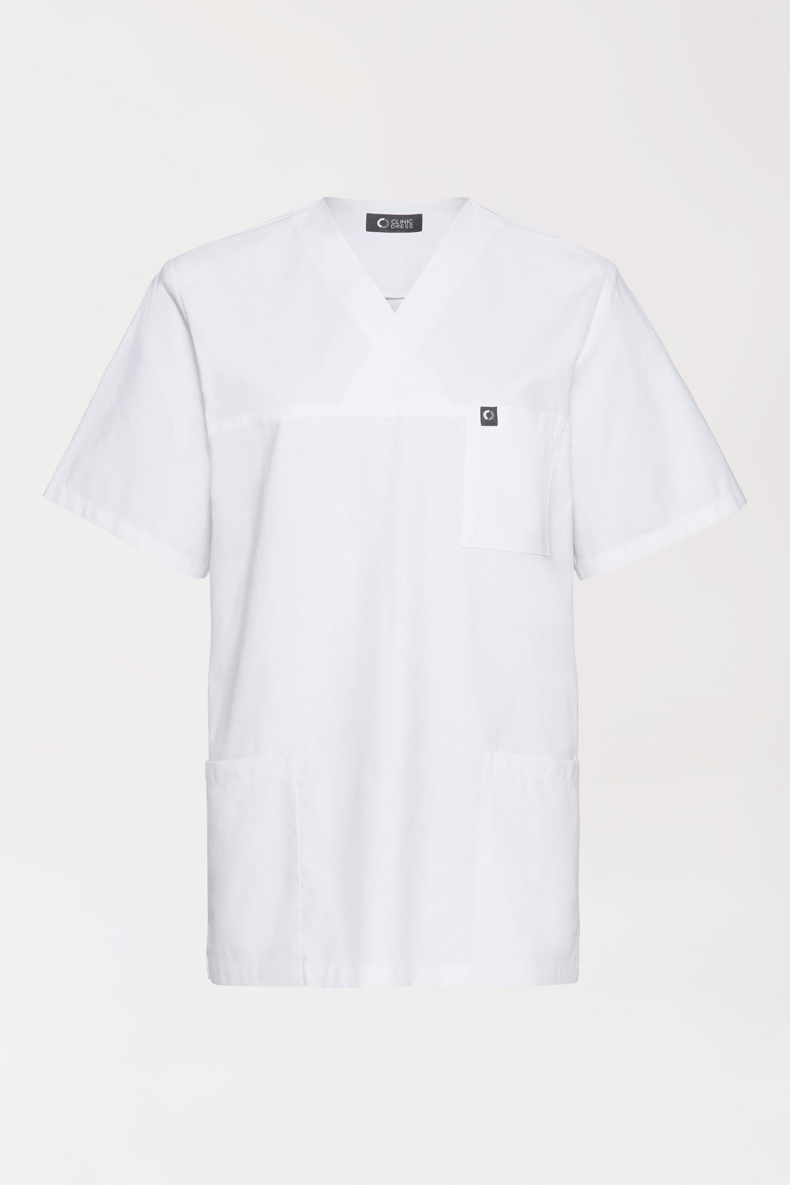 Baumwolle Schlupfkasack Unisex - Doppelpack weiß, Vorderansicht